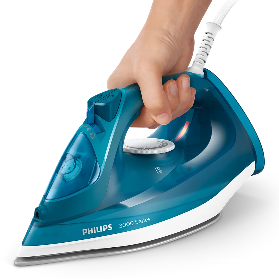 Parno glačalo PHILIPS 3000 Series DST3040/70 (2400 W, 40 g/min, 200 g udar pare, 300 ml, keramička ploča glačala)-4