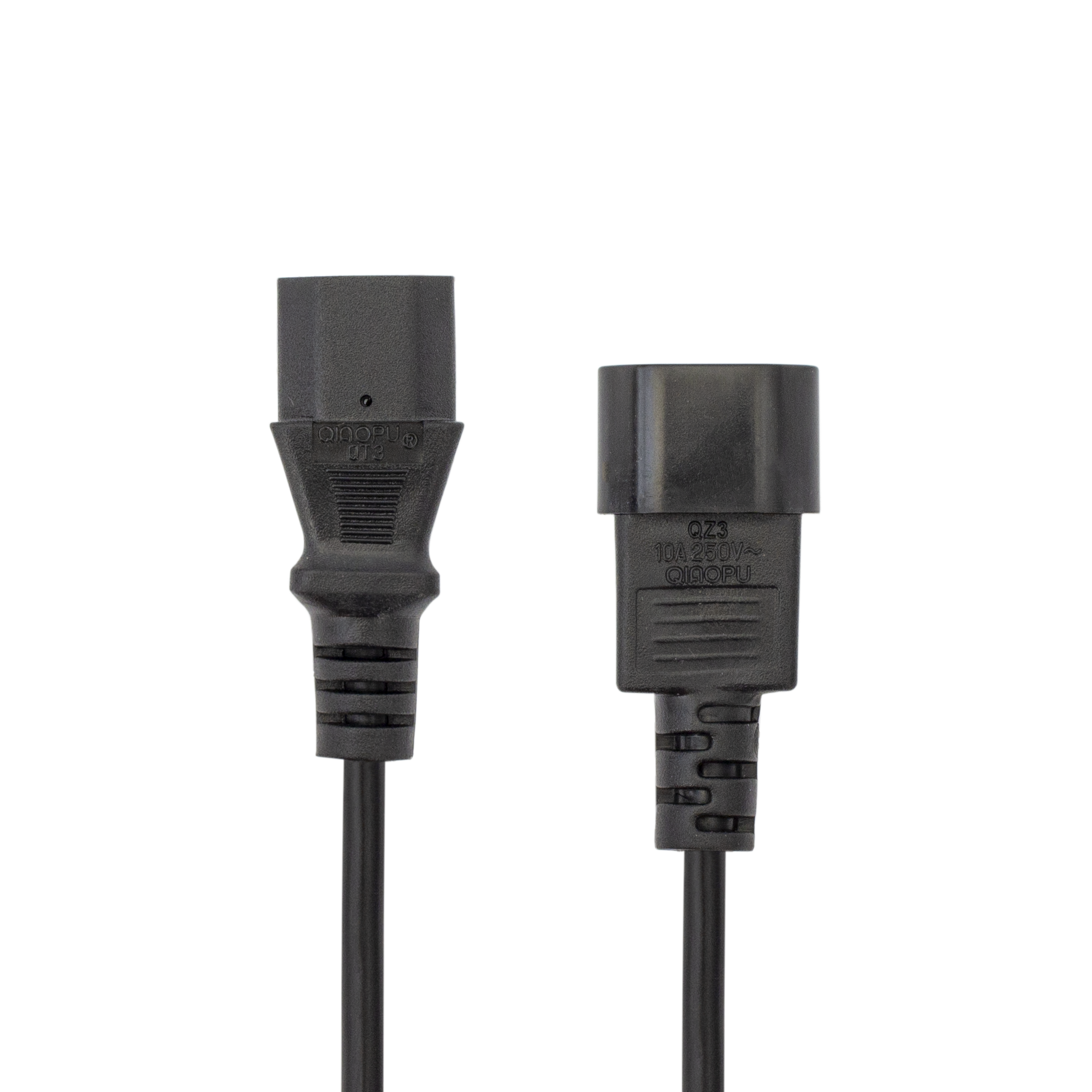KABEL SBOX C-13-C14 220V UPS PRODUŽNI (duljina 2m, boja crna, konektor 1 IEC C13, konektor 2 IEC C14, max. struja 10A, presjek kabla 0.5mm2, vanjski promjer 6mm)