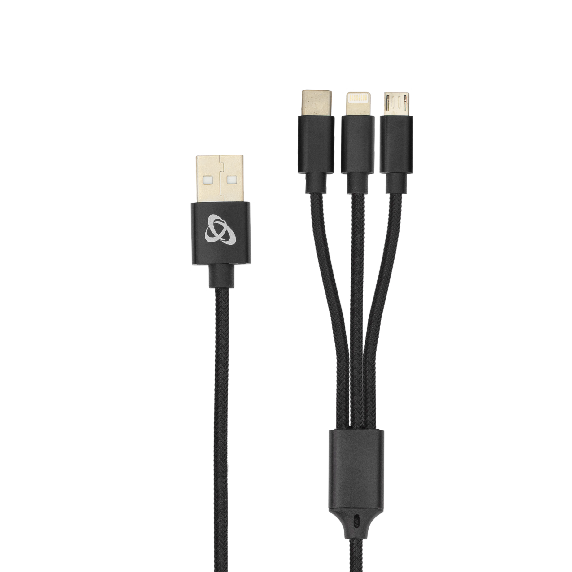 KABEL USB 2.0 Muški -> 8-pin/Type-C/Micro USB Muški, 2.4 A, 1 m-0