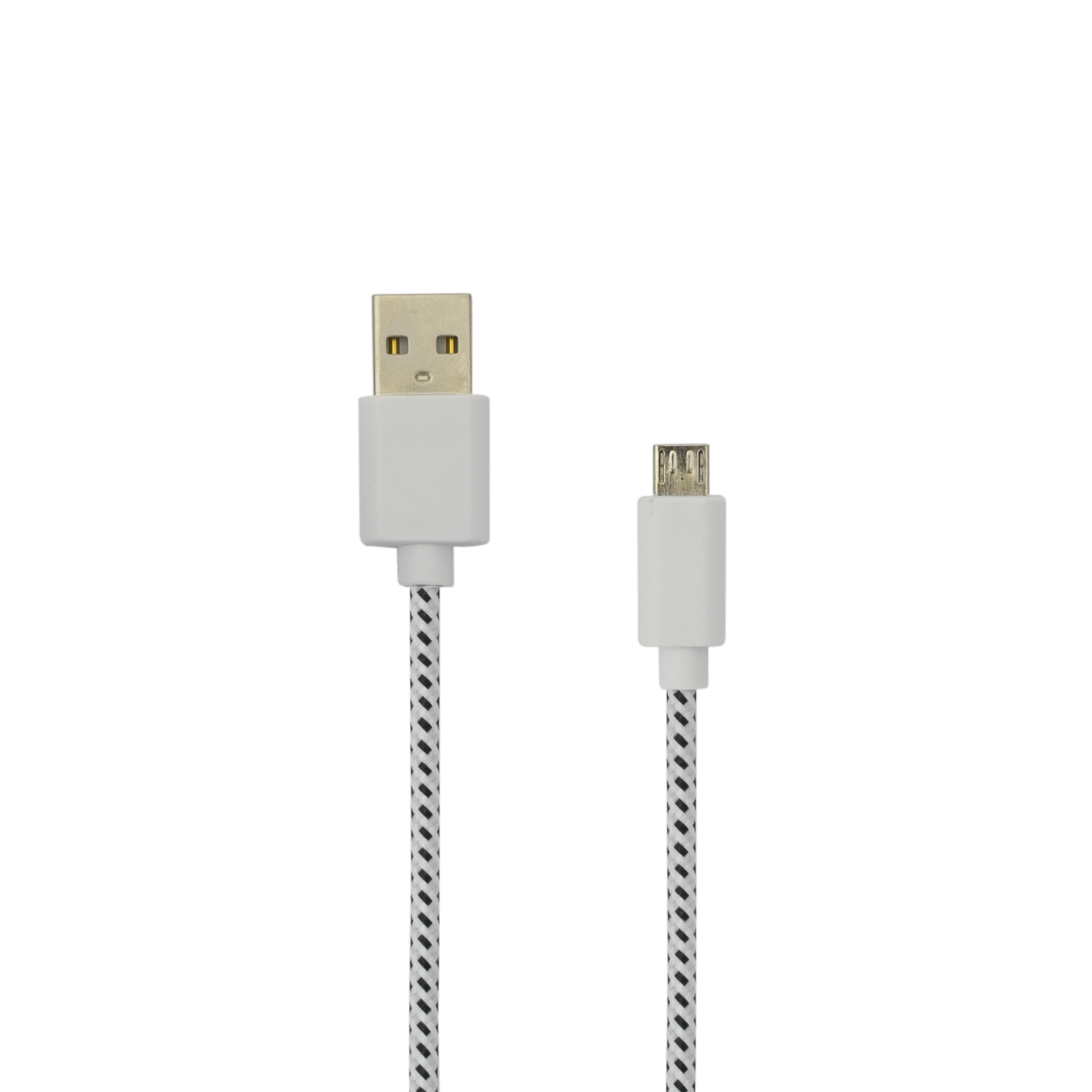Kabel USB A Muški -> MICRO USB Muški 1 m Bijeli