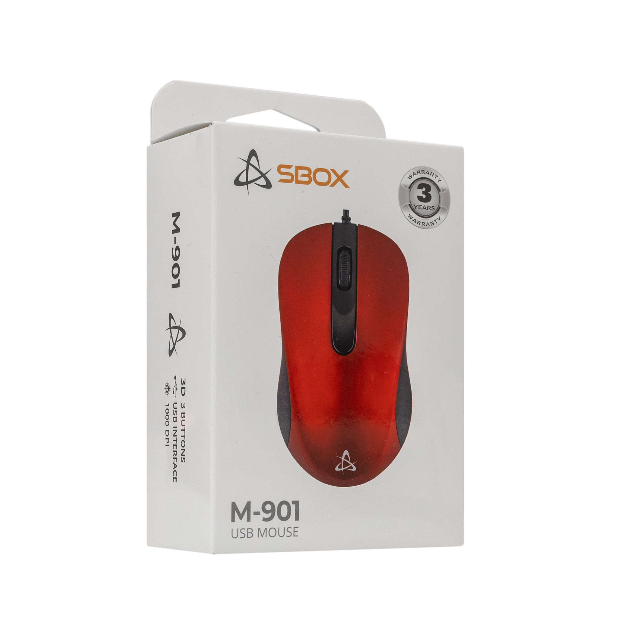 SBOX ŽIČANI MIŠ M-901 Crveni-2