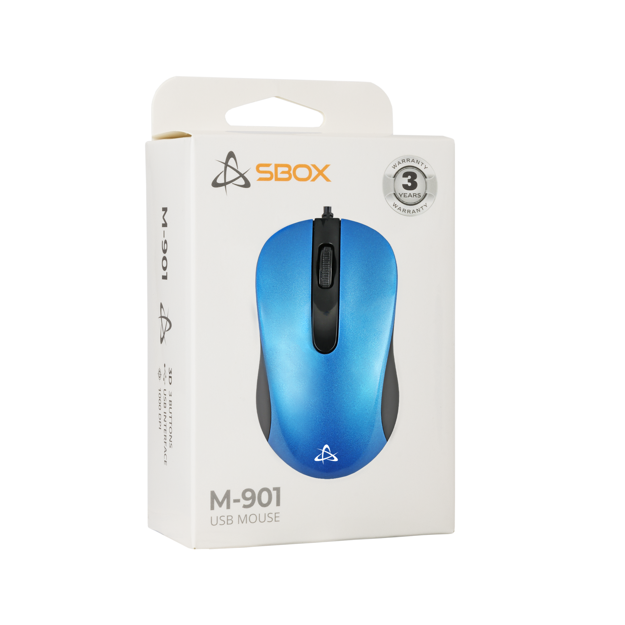 SBOX ŽIČANI MIŠ M-901 Plavi-2