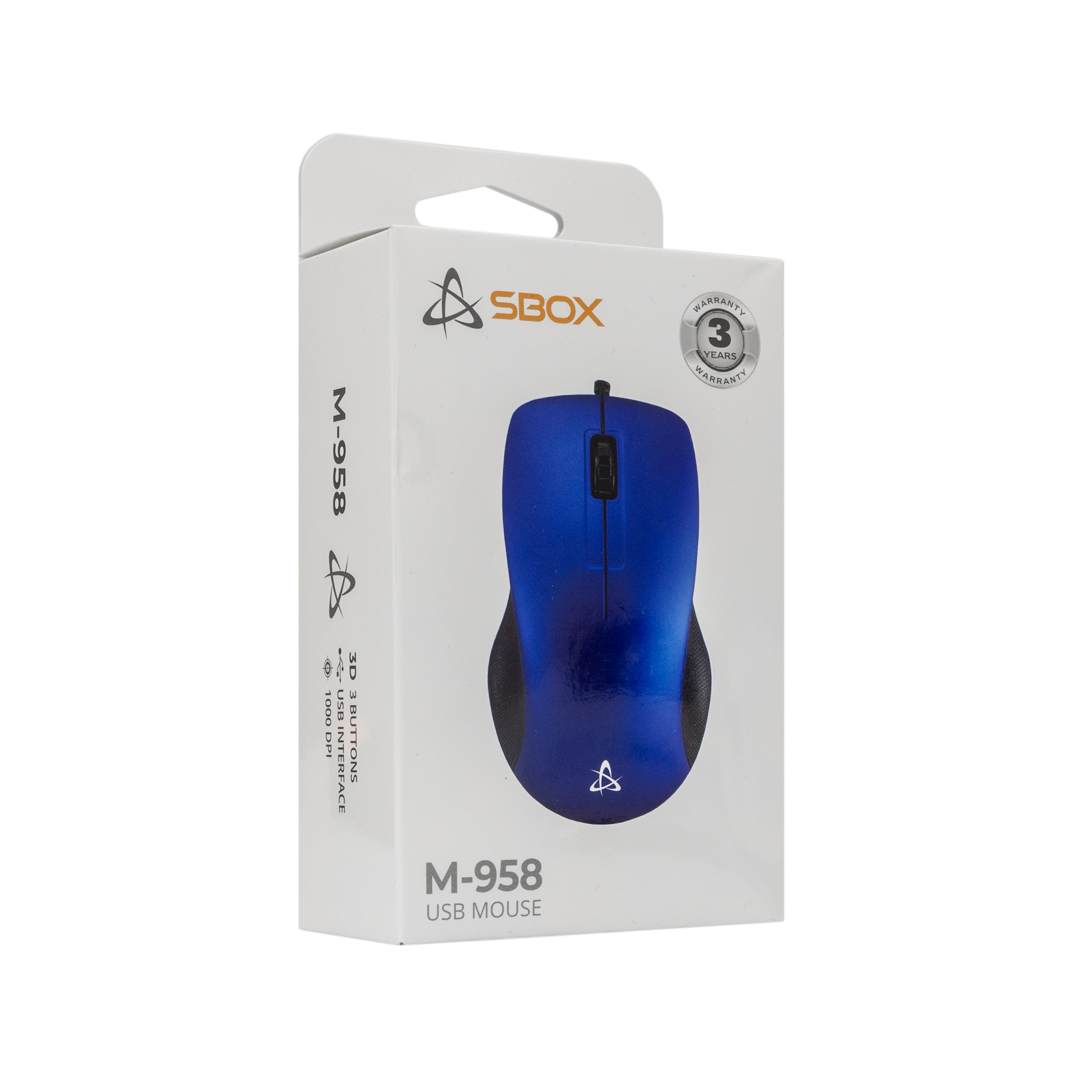 SBOX ŽIČANI MIŠ M-958 Plavi-4