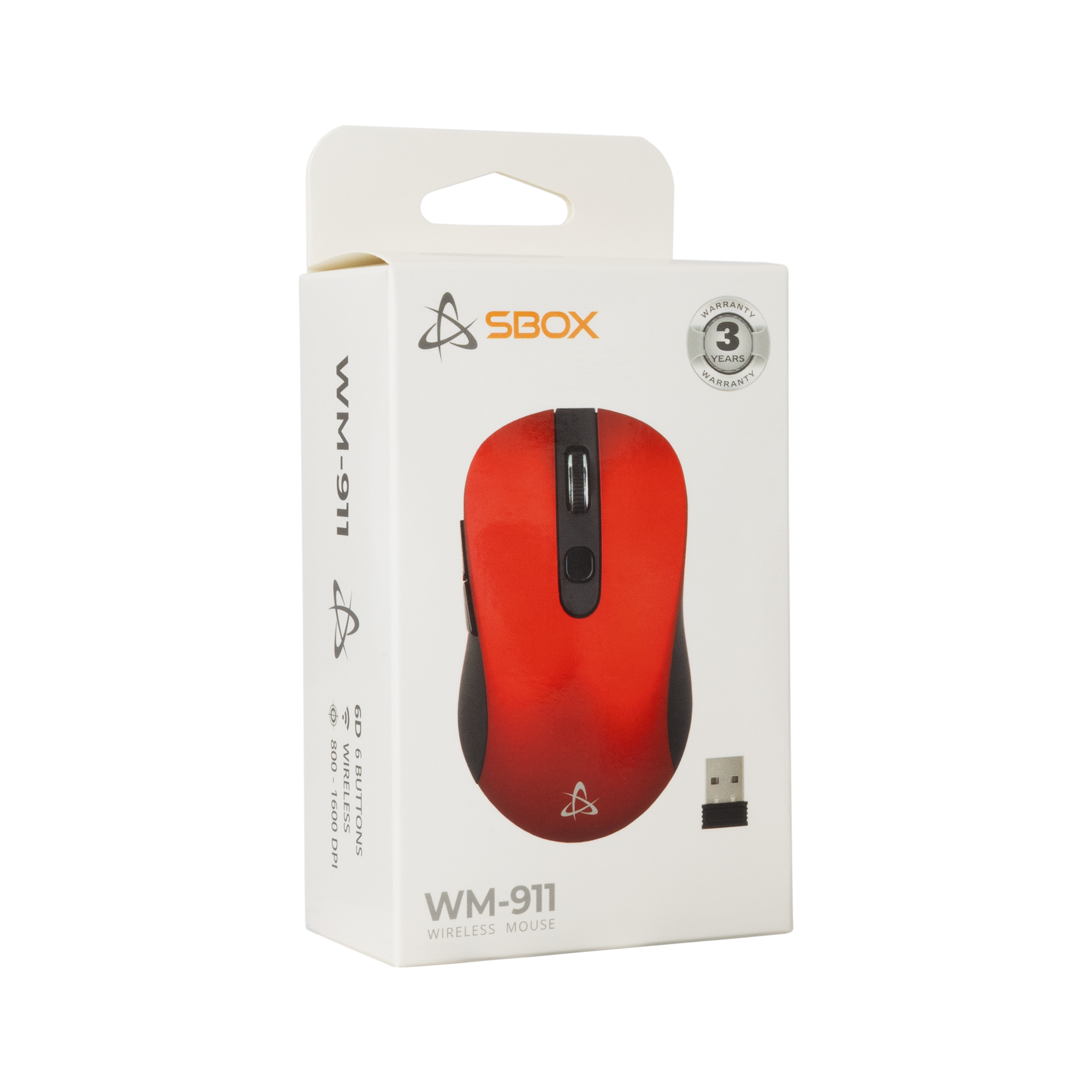SBOX BEŽIČNI MIŠ WM-911 Crveni-2