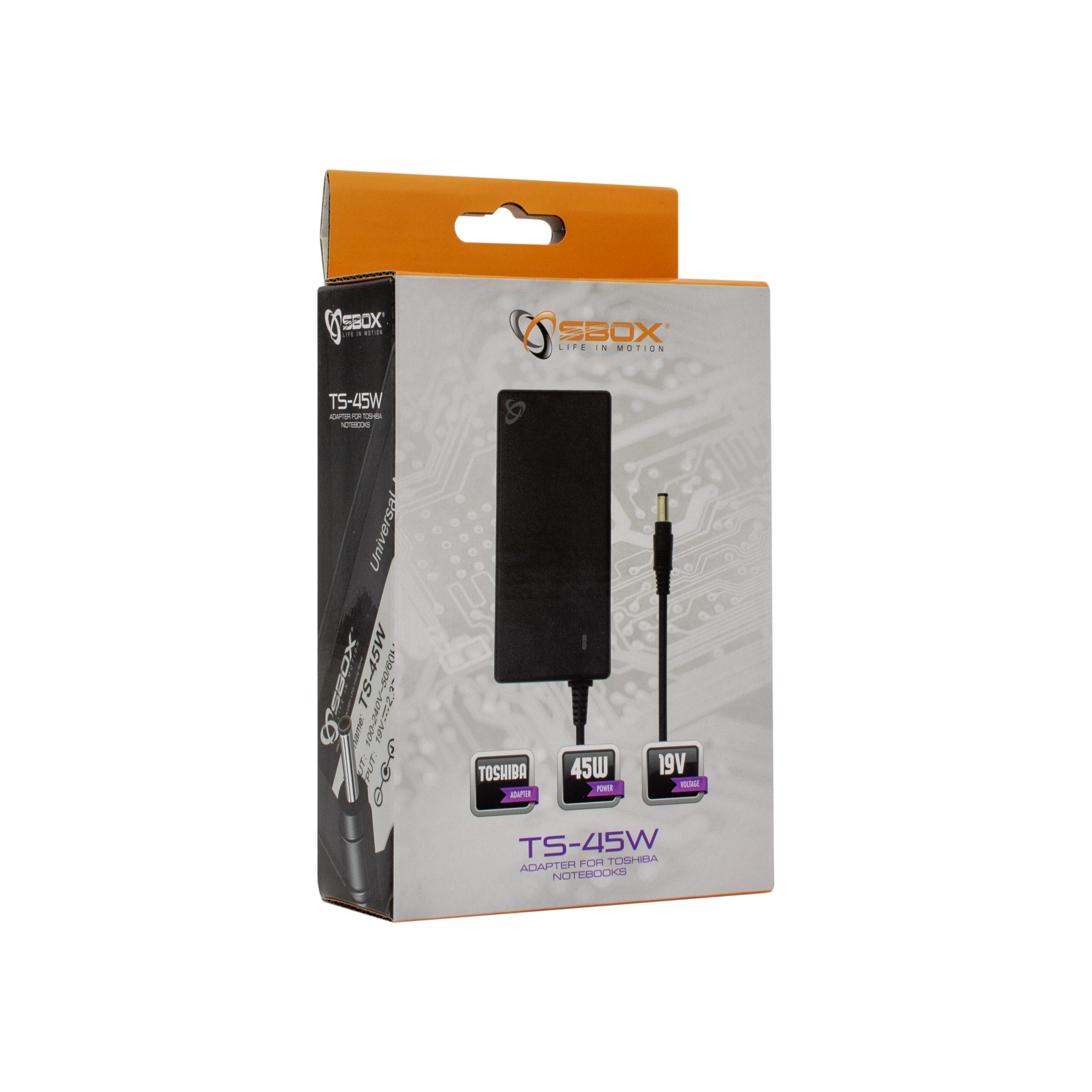 PUNJAČ ZA LAPTOP SBOX TS-45W-2