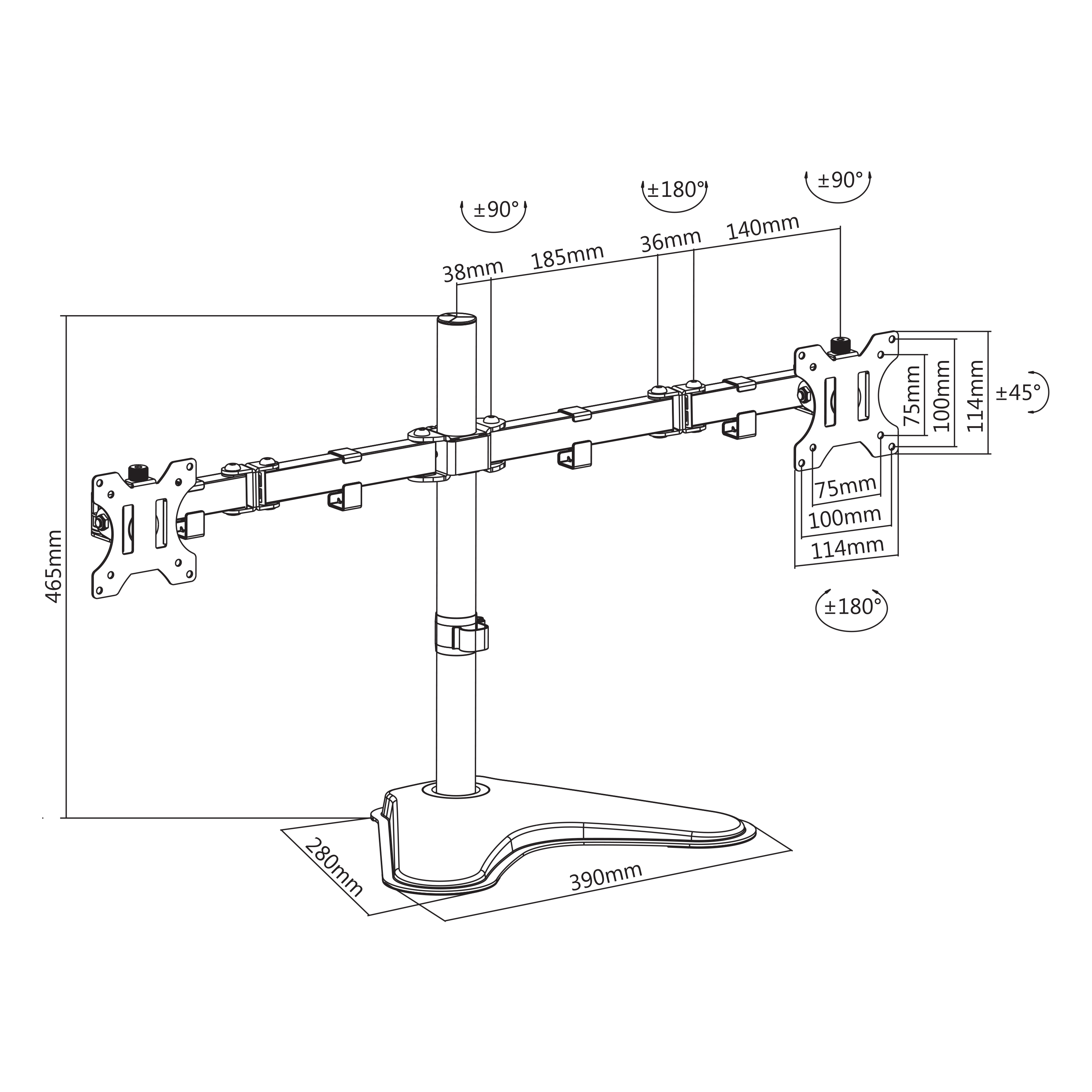 STOLNI STALAK SBOX LCD-F024-2