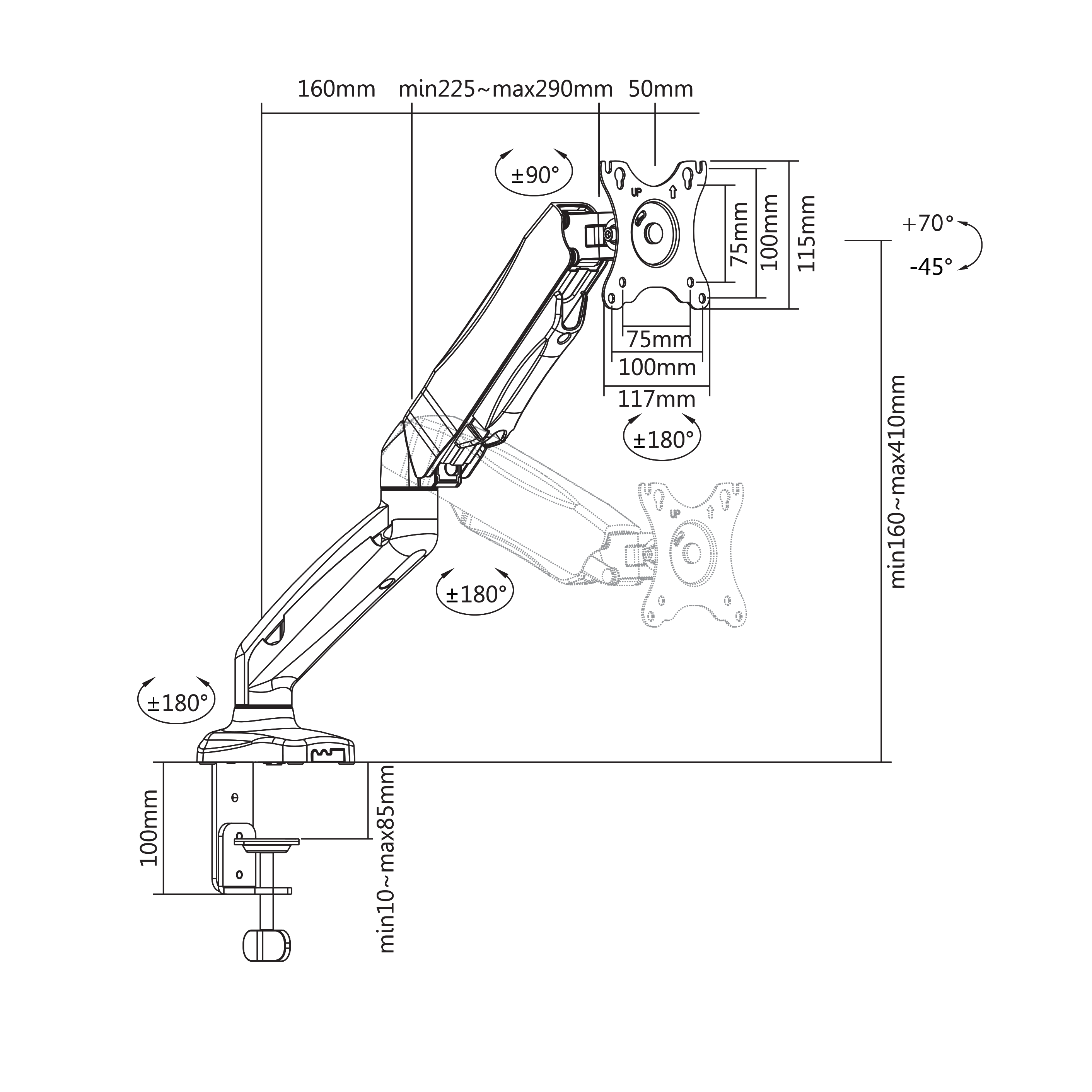 STOLNI STALAK SBOX LCD-S012-2