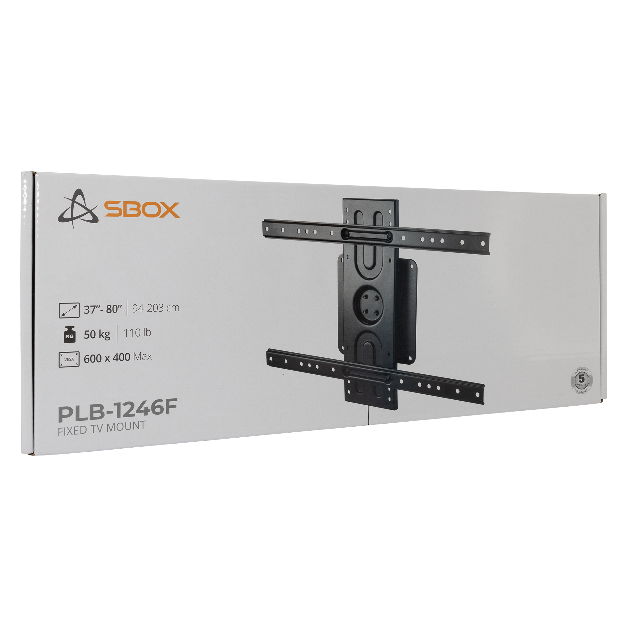 Nosač za TV zidni SBOX PLB-1246F (37"- 80", do 50 kg, zakret +180° do -180°)-5