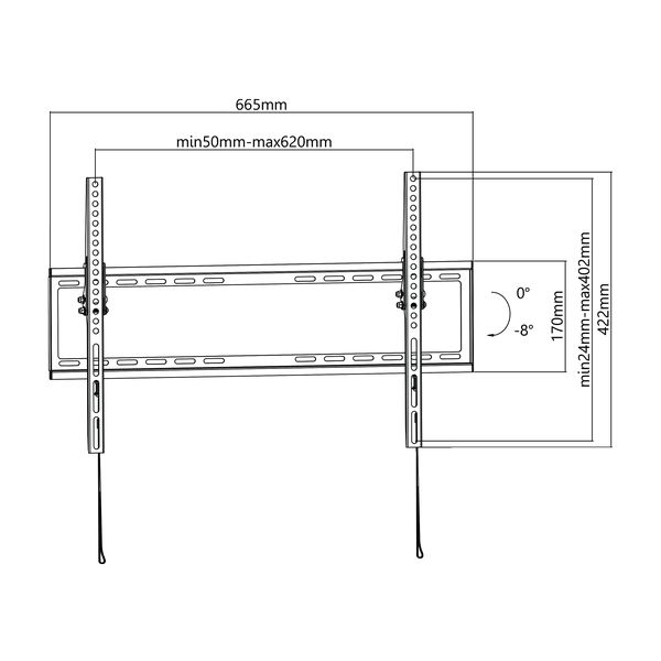 Nosač za TV zidni SBOX PLB-3446T (37"-70", do 35 kg, nagib 14°)-7