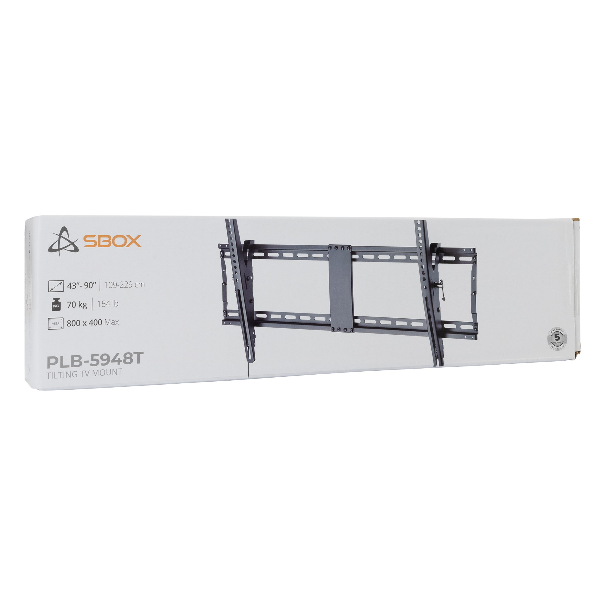Nosač za TV zidni SBOX PLB-5948T (43"-90", do 70 kg, nagib +3°/-12°)-9