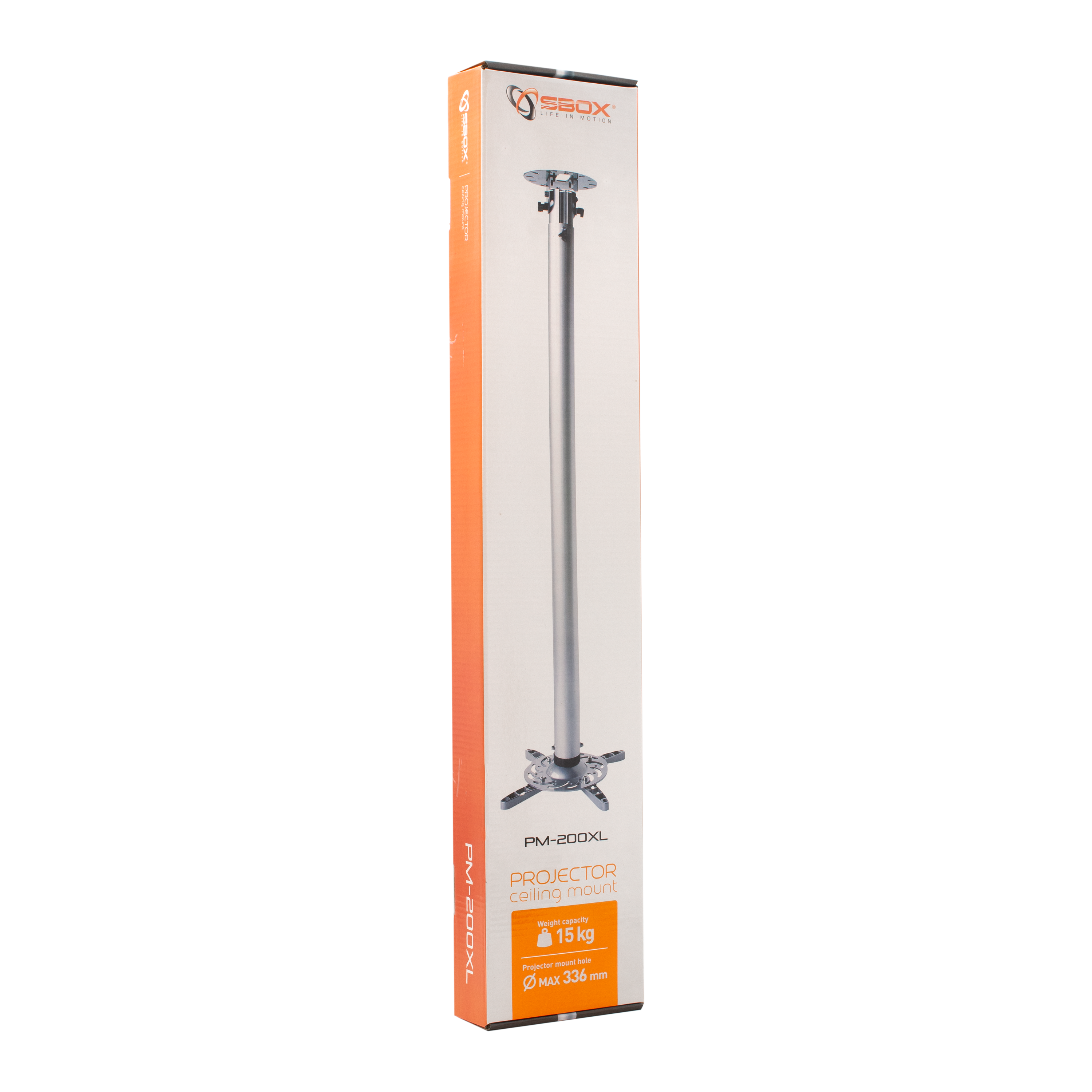 Stropni nosač za projektor SBOX PM-200XL (nagib 30°, okret 360°)-5