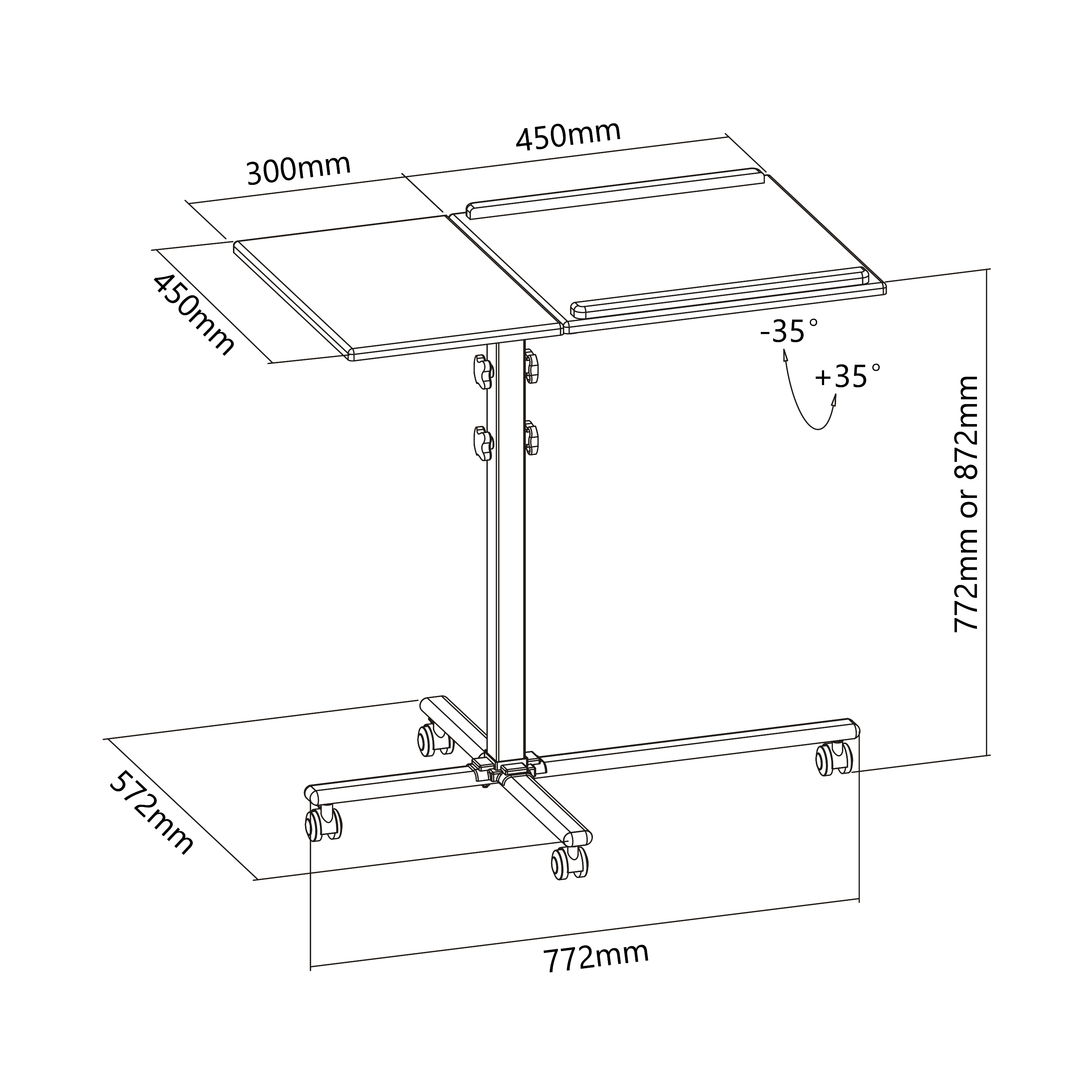 Stalak za projektor SBOX PFS-2-2