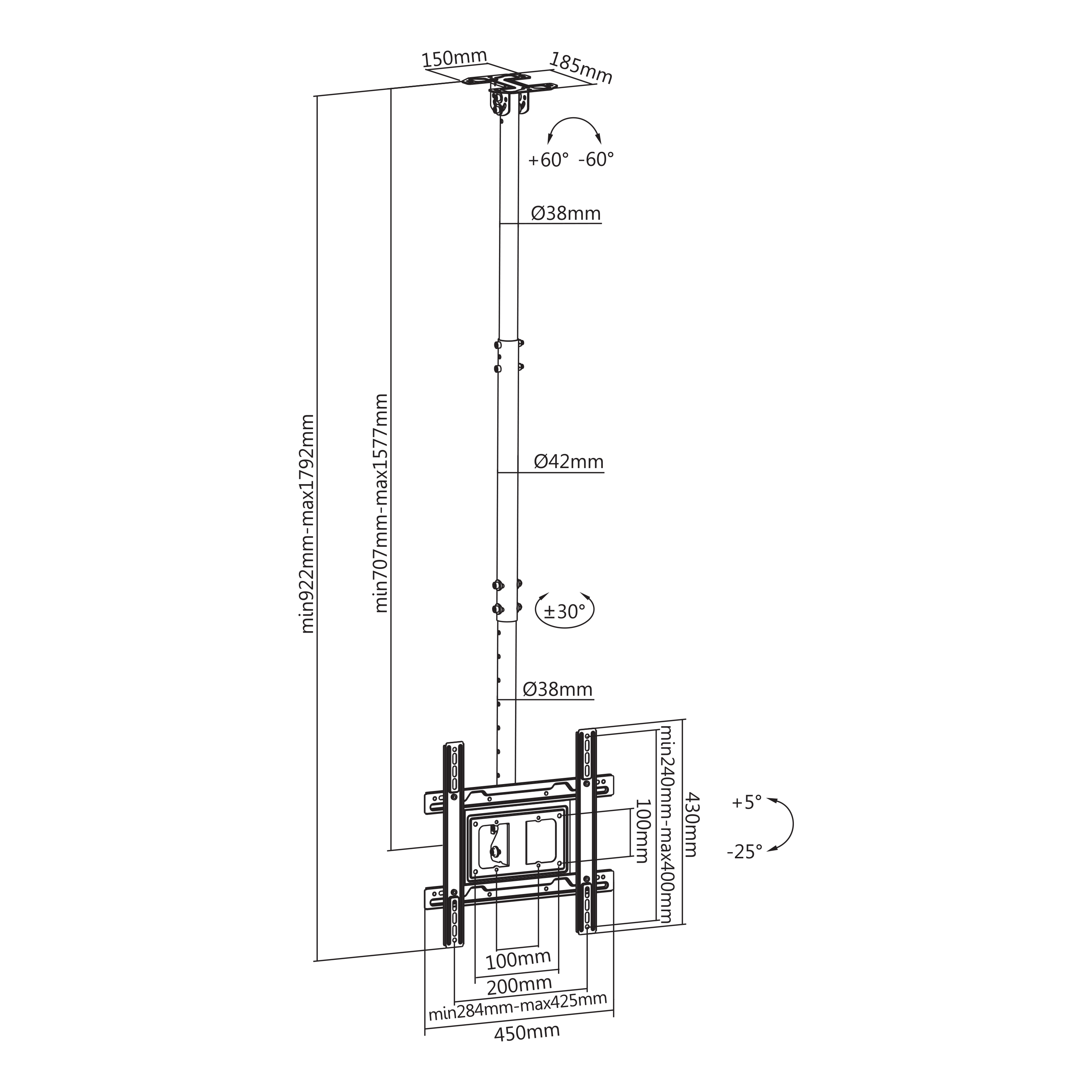 Stropni stalak SBOX CPLB-9441-3