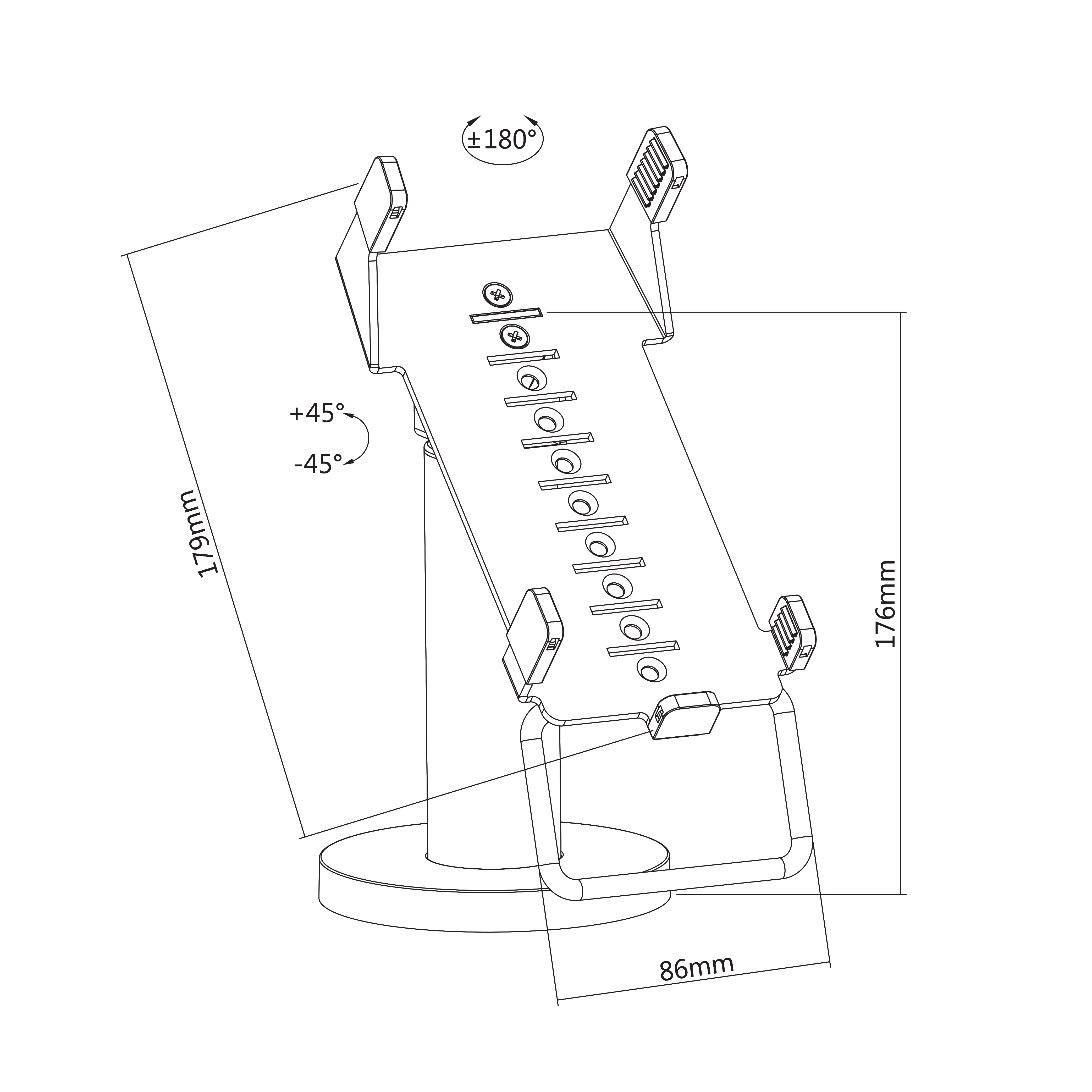 Stalak za POS terminal SBOX PTM-03-3