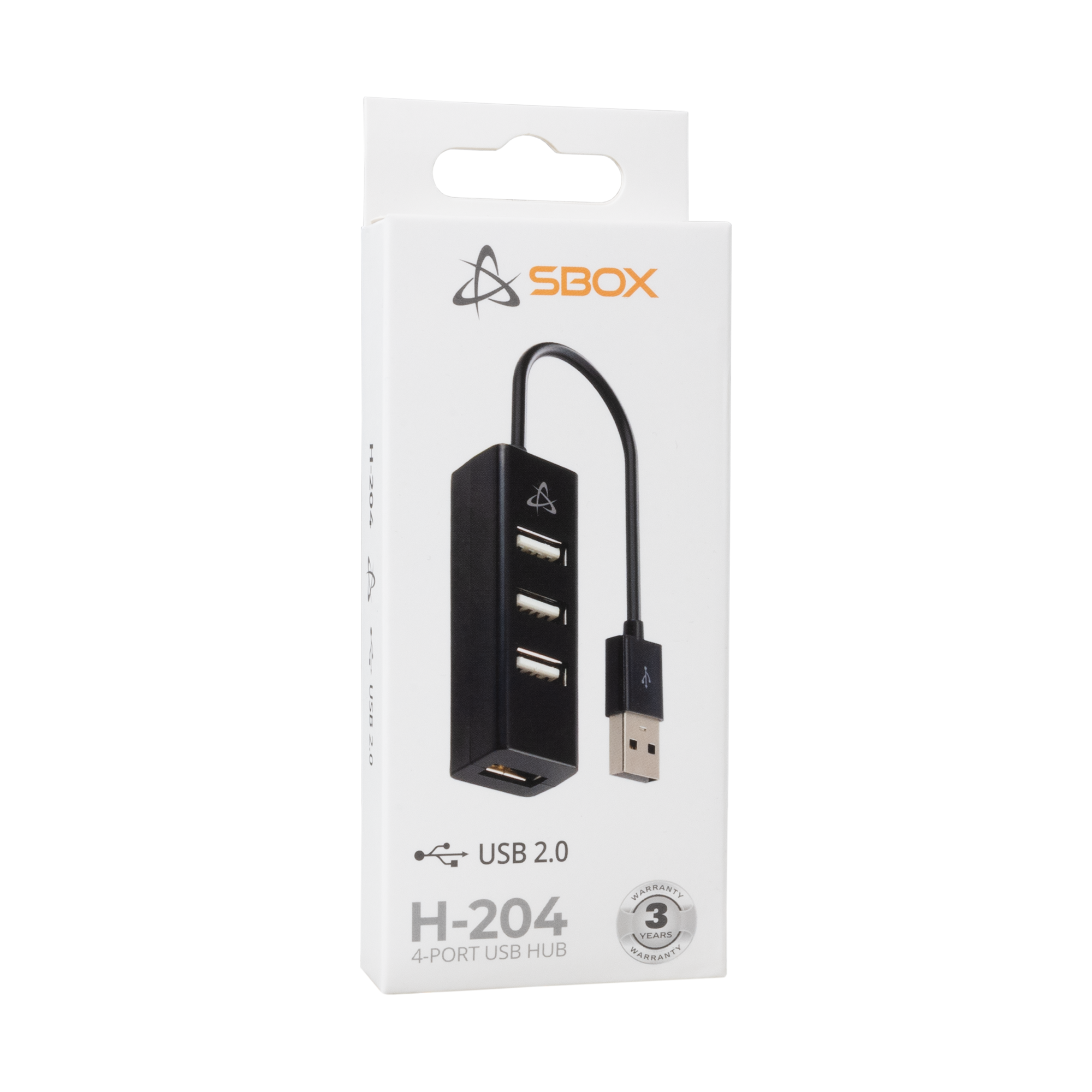 USB HUB SBOX H-204 4-PORTS USB 2.0-3