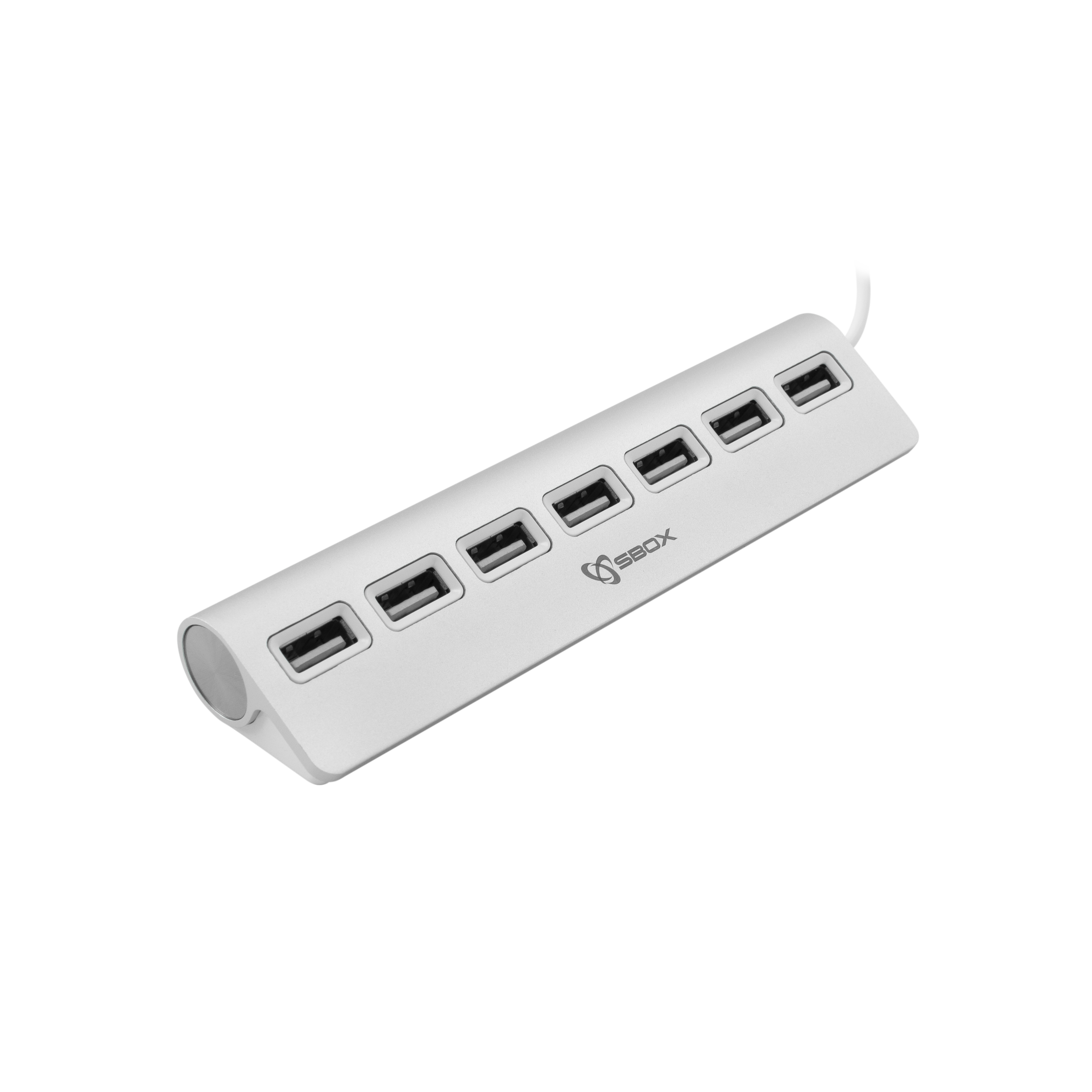 USB HUB SBOX H-207 7-PORTS USB 2.0 srebrni-0