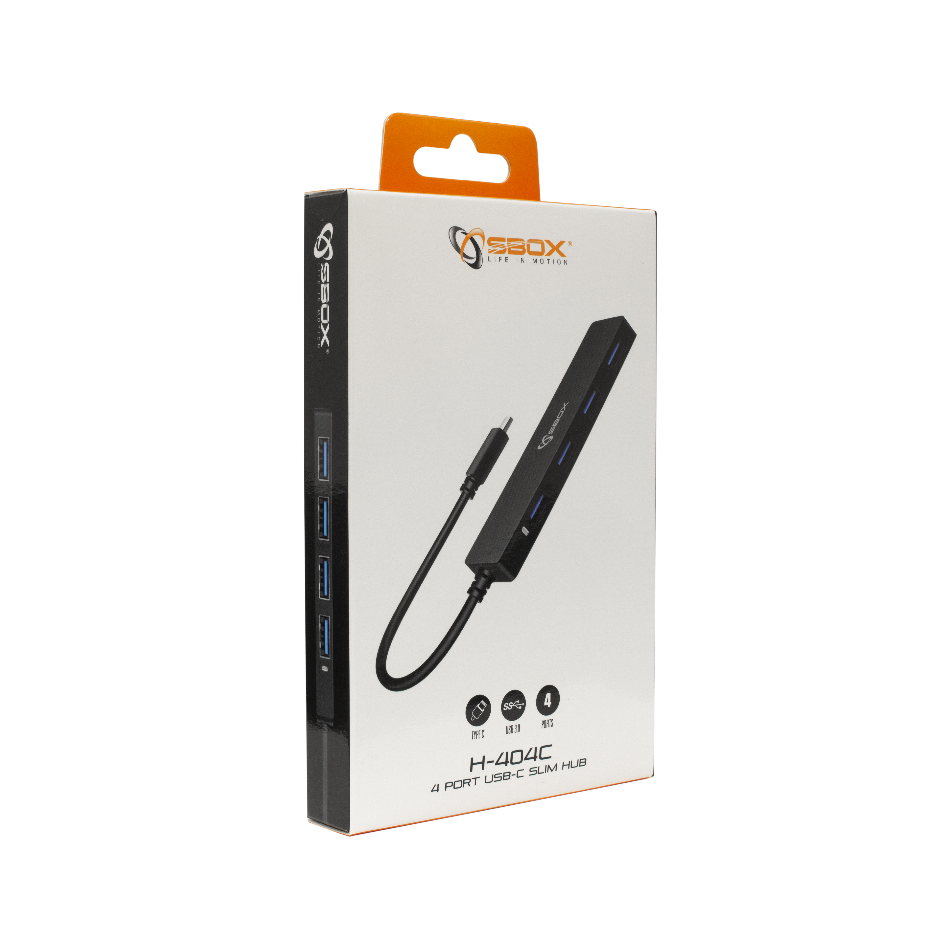 USB razdjelnik SBOX H-404C / TYPE-C -> USB-3.0 4 ULAZA-4