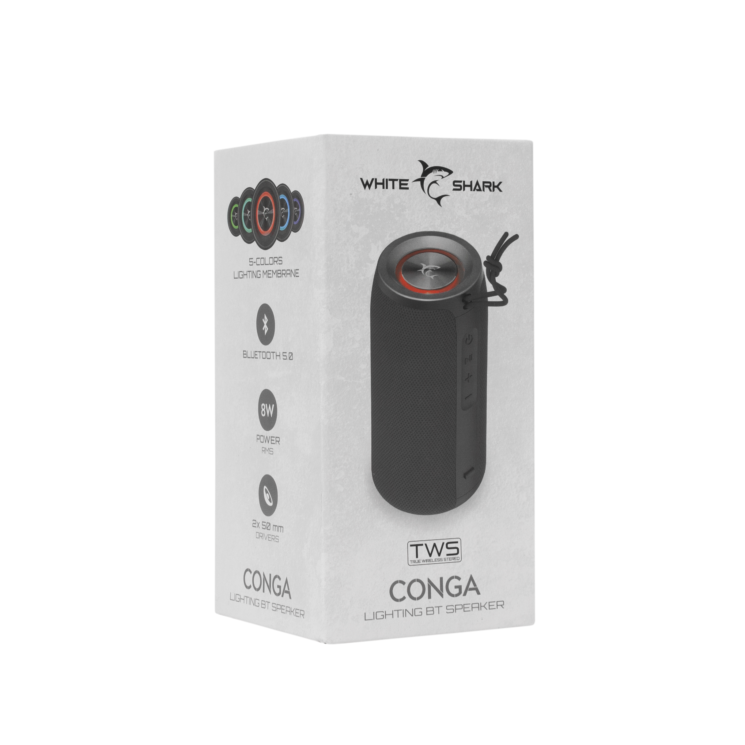 Prijenosni zvučnik WHITE SHARK GBT-808 CONGA Bluetooth crni-6