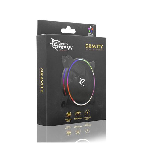 Ventilator za kućište WHITE SHARK 1250-02B-F Gravity, 120mm, RGB crni-5