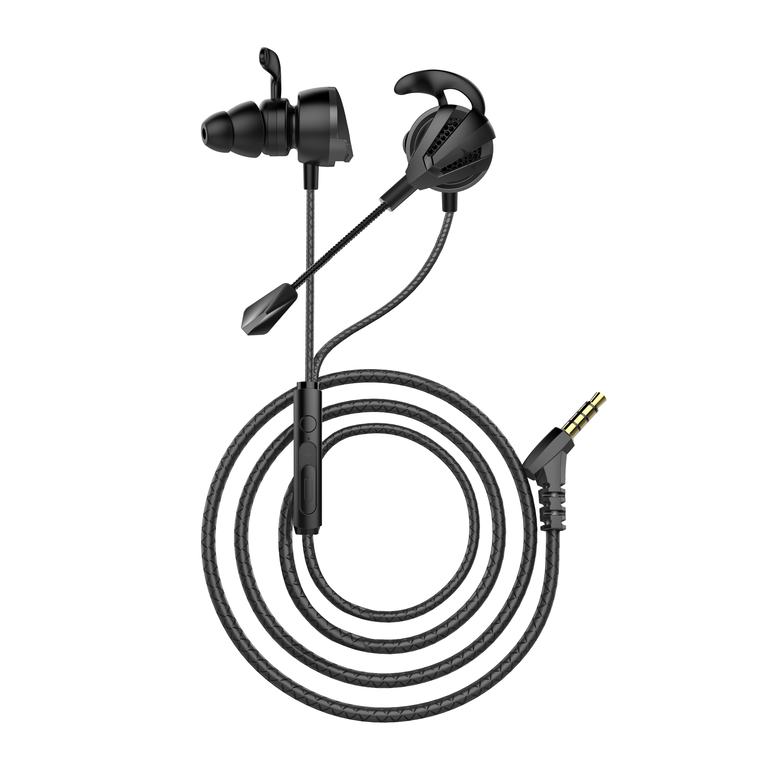 Slušalice s mikrofonom WHITE SHARK GE-537 crnaBIRD, žičane, gaming, mikrofon, in-ear, PC, PS4, Xbox crne-1