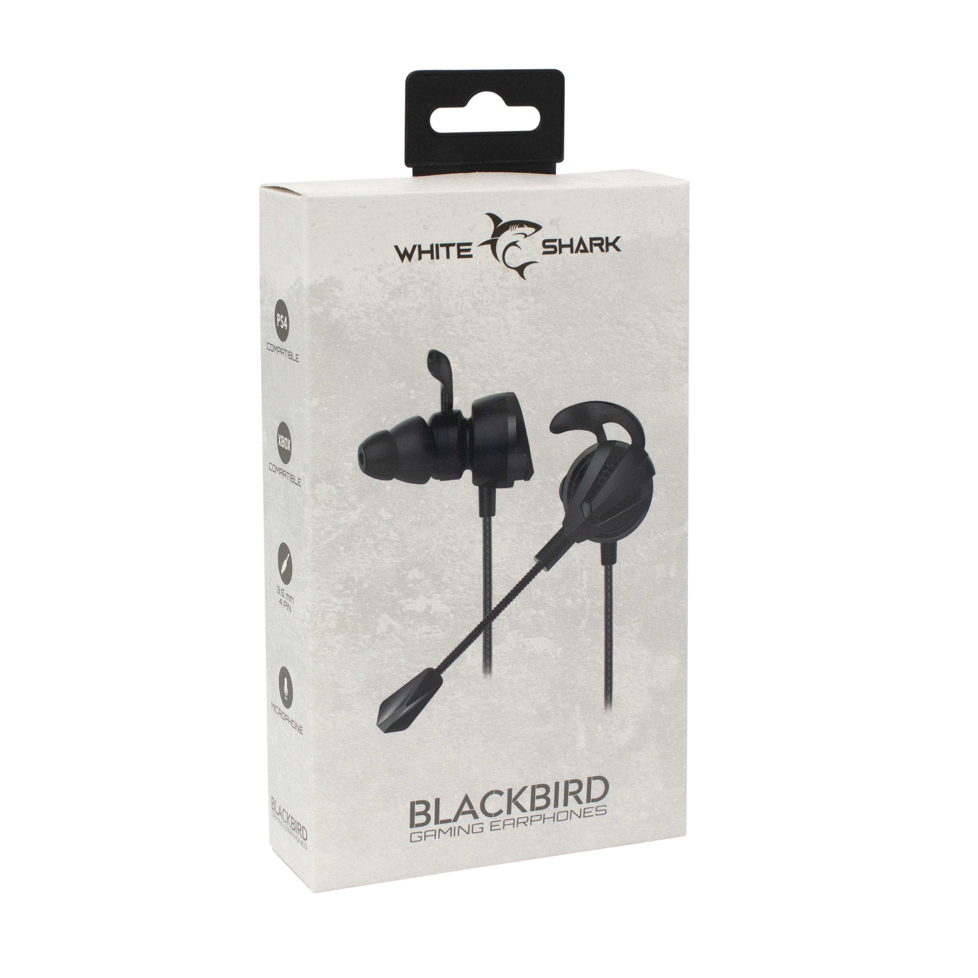 Slušalice s mikrofonom WHITE SHARK GE-537 crnaBIRD, žičane, gaming, mikrofon, in-ear, PC, PS4, Xbox crne-2