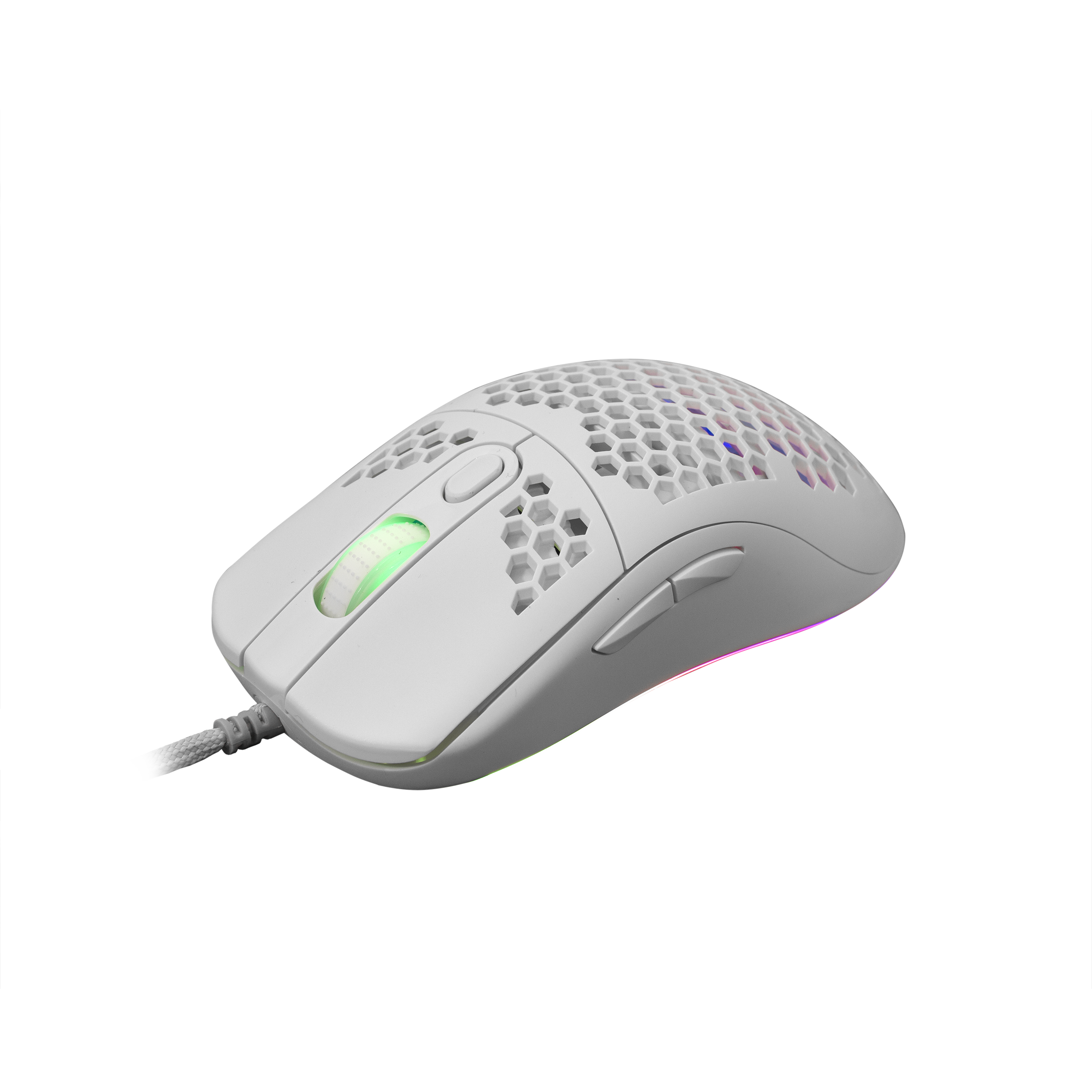 Miš WHITE SHARK GM-5007 GALAHAD, žičani, gaming, 6400DPI, RGB bijeli-2