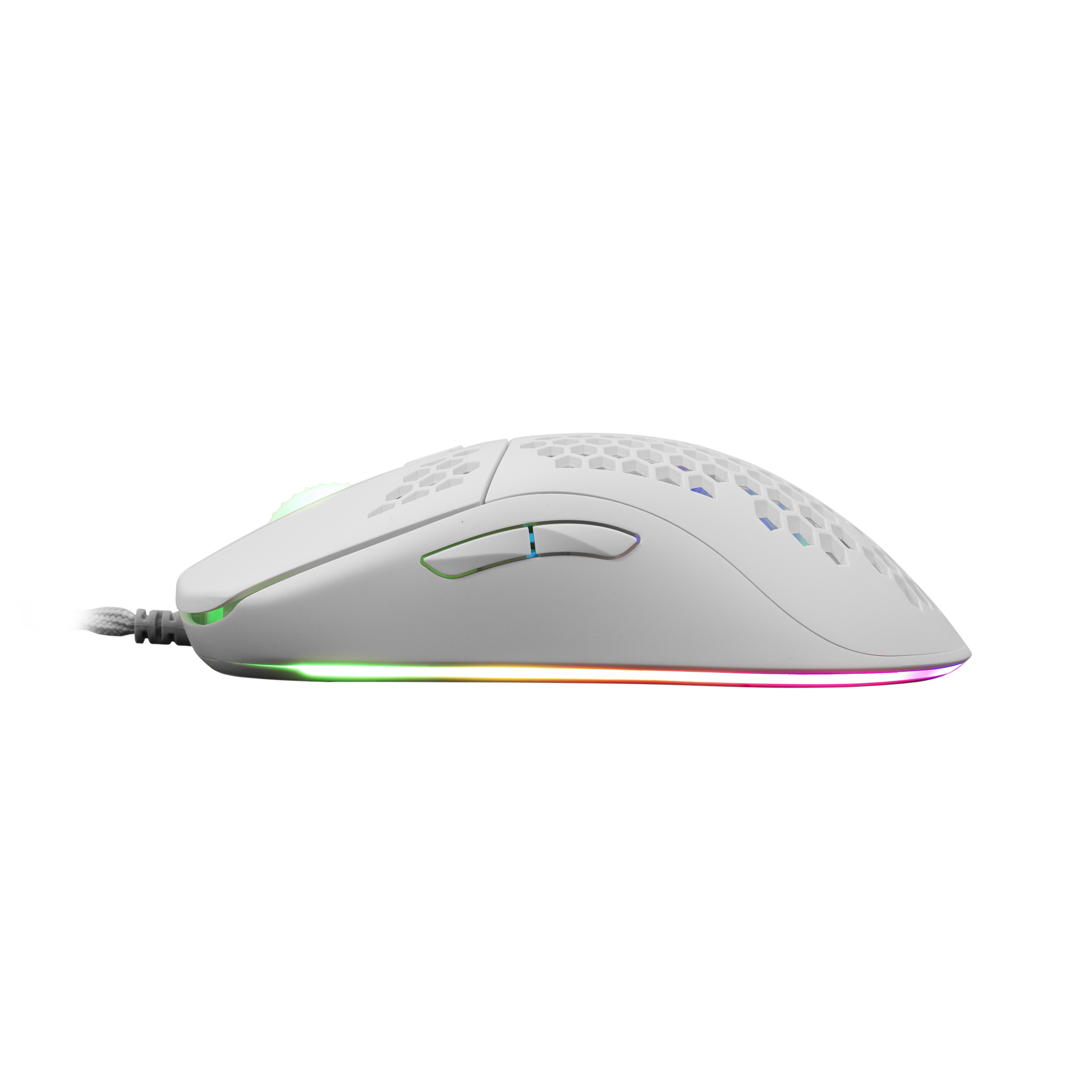 Miš WHITE SHARK GM-5007 GALAHAD, žičani, gaming, 6400DPI, RGB bijeli-3