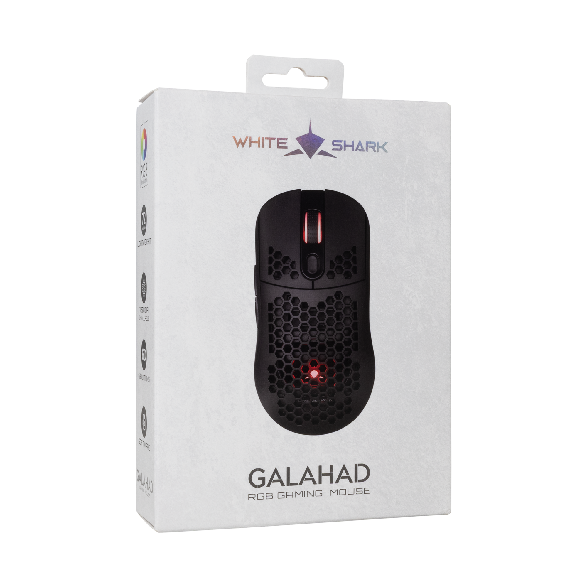 Miš WHITE SHARK GM-5007 GALAHAD, žičani, gaming, 6400DPI, RGB crni-13