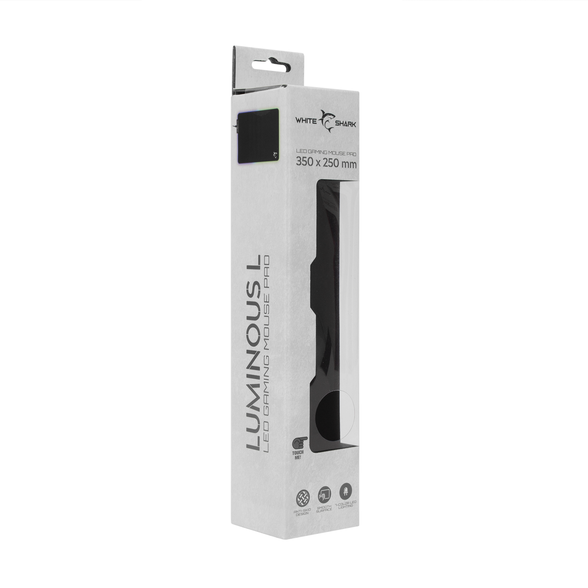Podloga za miš WHITE SHARK 35x25cm LED MP-1862 - LUMINOUS L-5