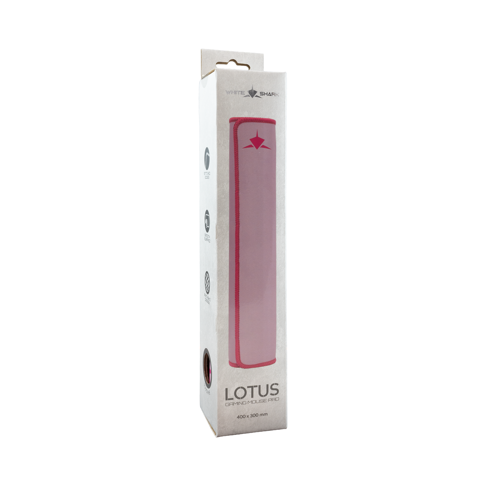 Podloga za miš WHITE SHARK 40x30cm MP-2100 LOTUS Pink-11