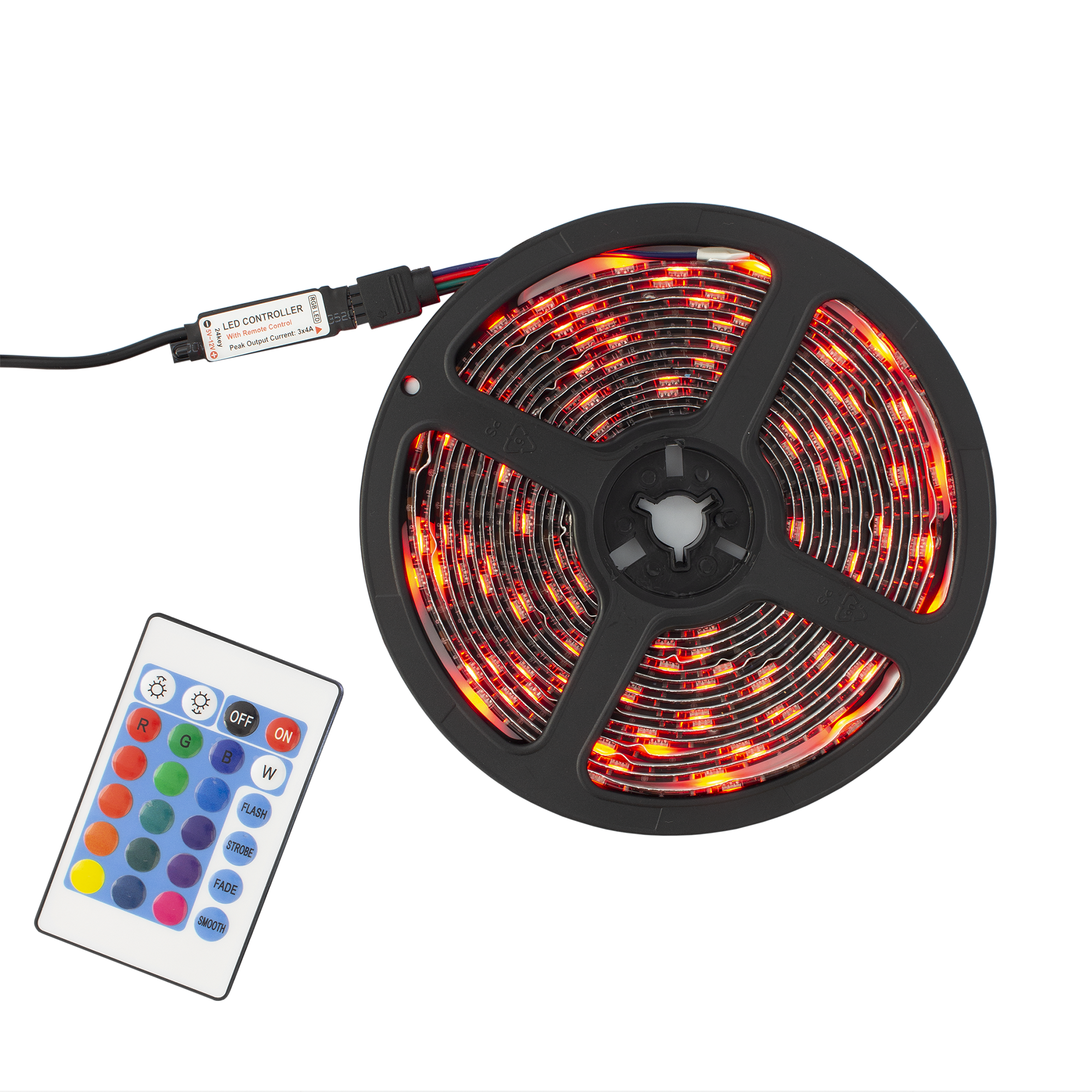 LED traka s daljinskim WHITE SHARK HELIOS-5, 5 m, RGB-1