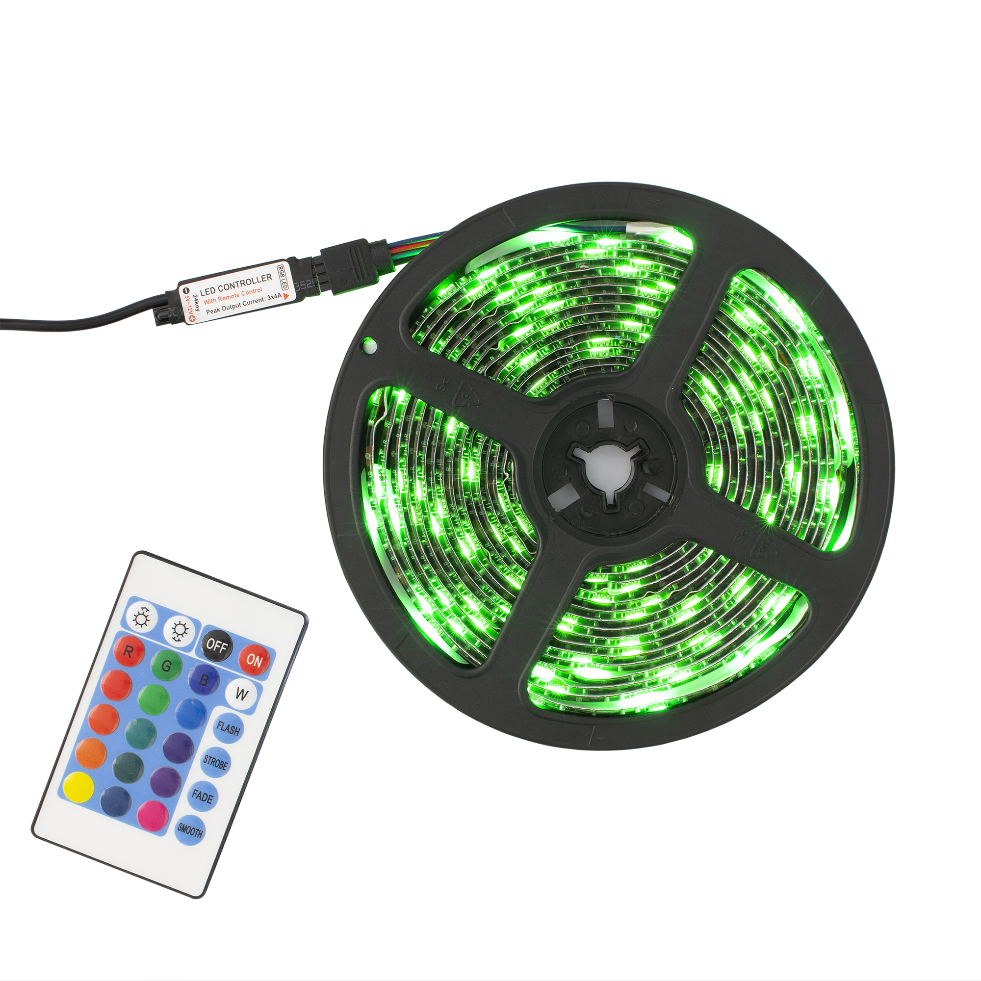 LED traka s daljinskim WHITE SHARK HELIOS-5, 5 m, RGB-2