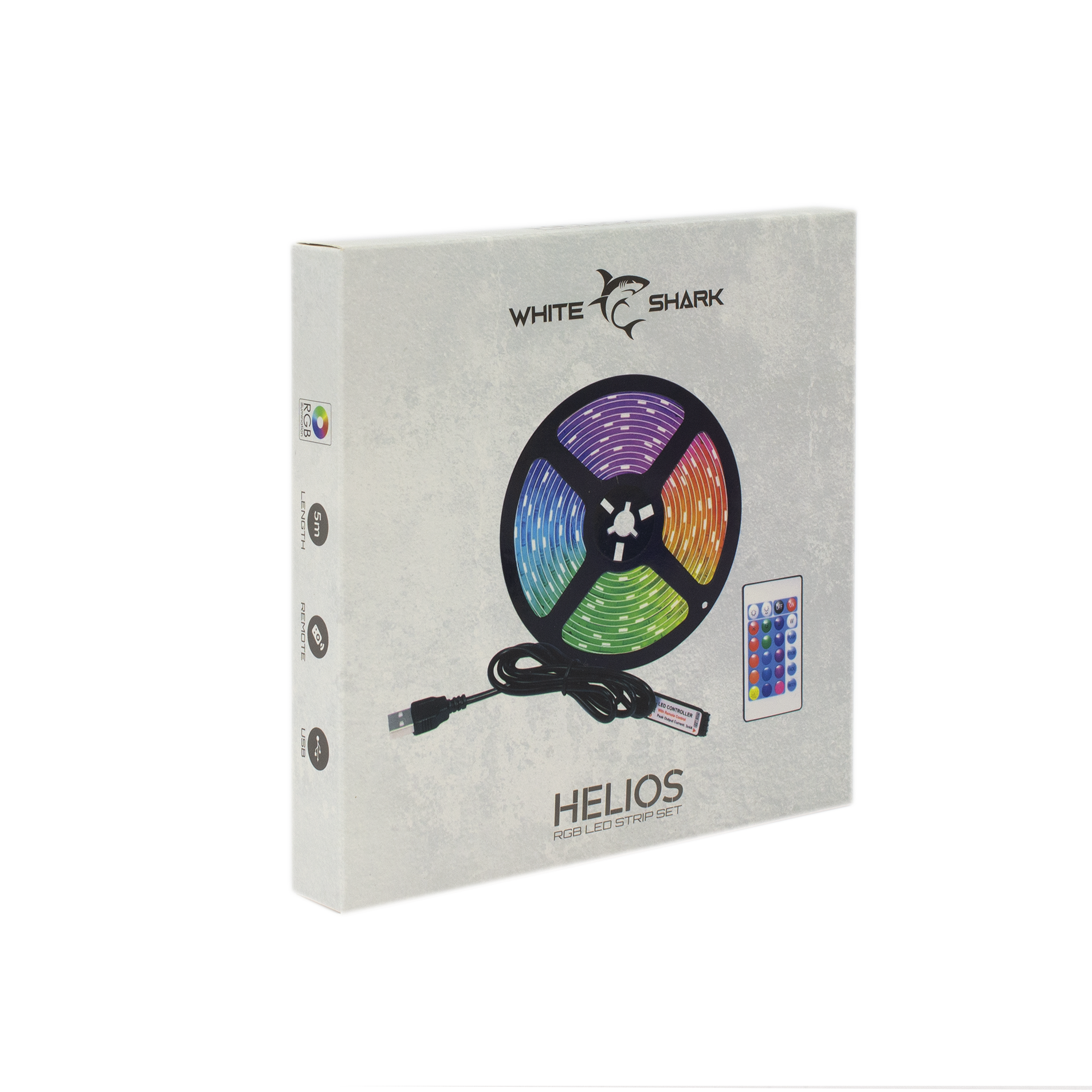 LED traka s daljinskim WHITE SHARK HELIOS-5, 5 m, RGB-6