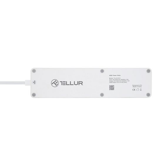 TELLUR PRODUŽNI KABEL 10A 3-PORTA+4xUSB, WIFI, 1.8m-5