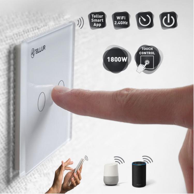 Električni prekidač TELLUR (WiFi, 2 ulaza, 1800W, 10A)-6