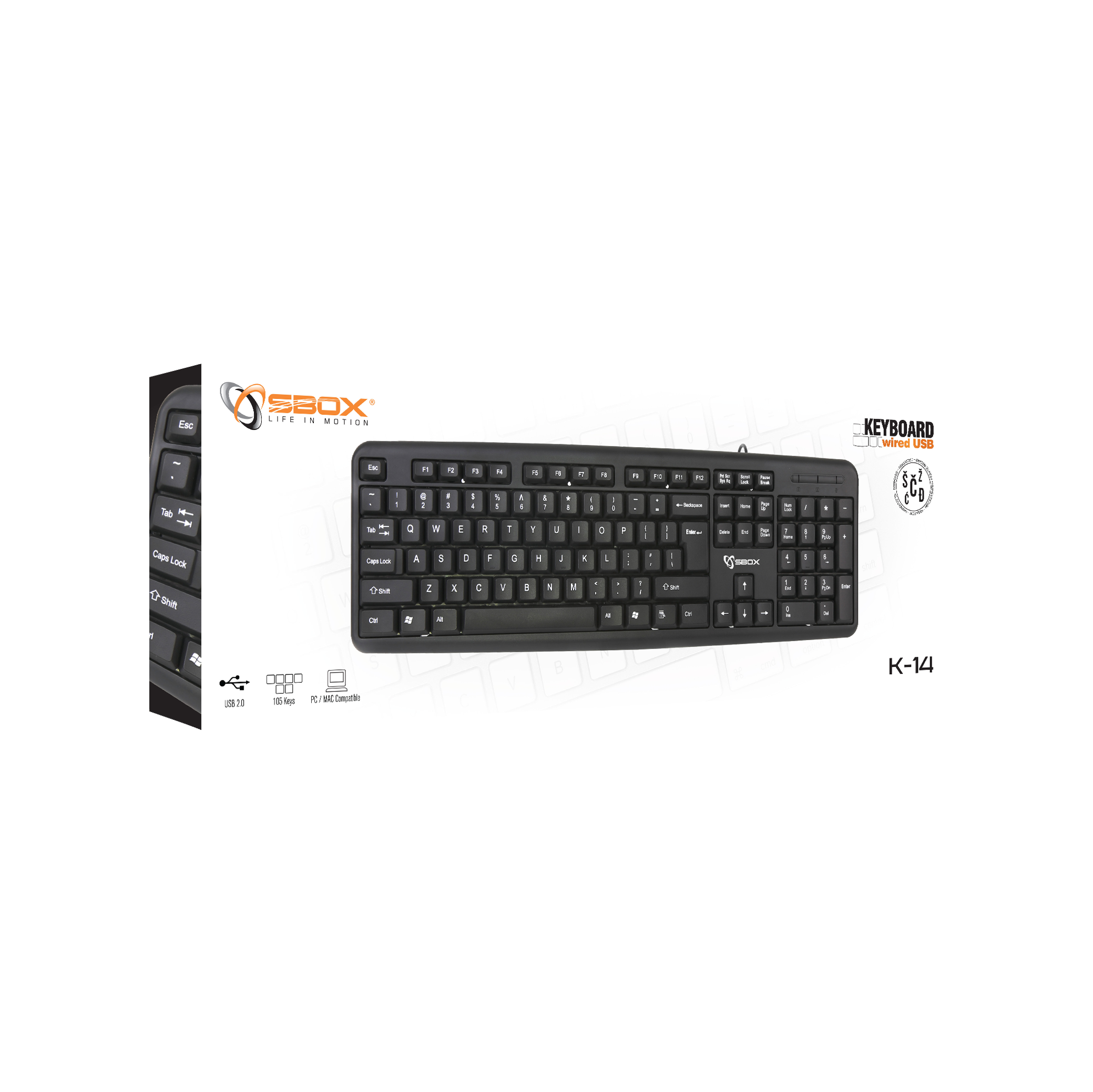 SBOX TIPKOVNICA K-14 US-1