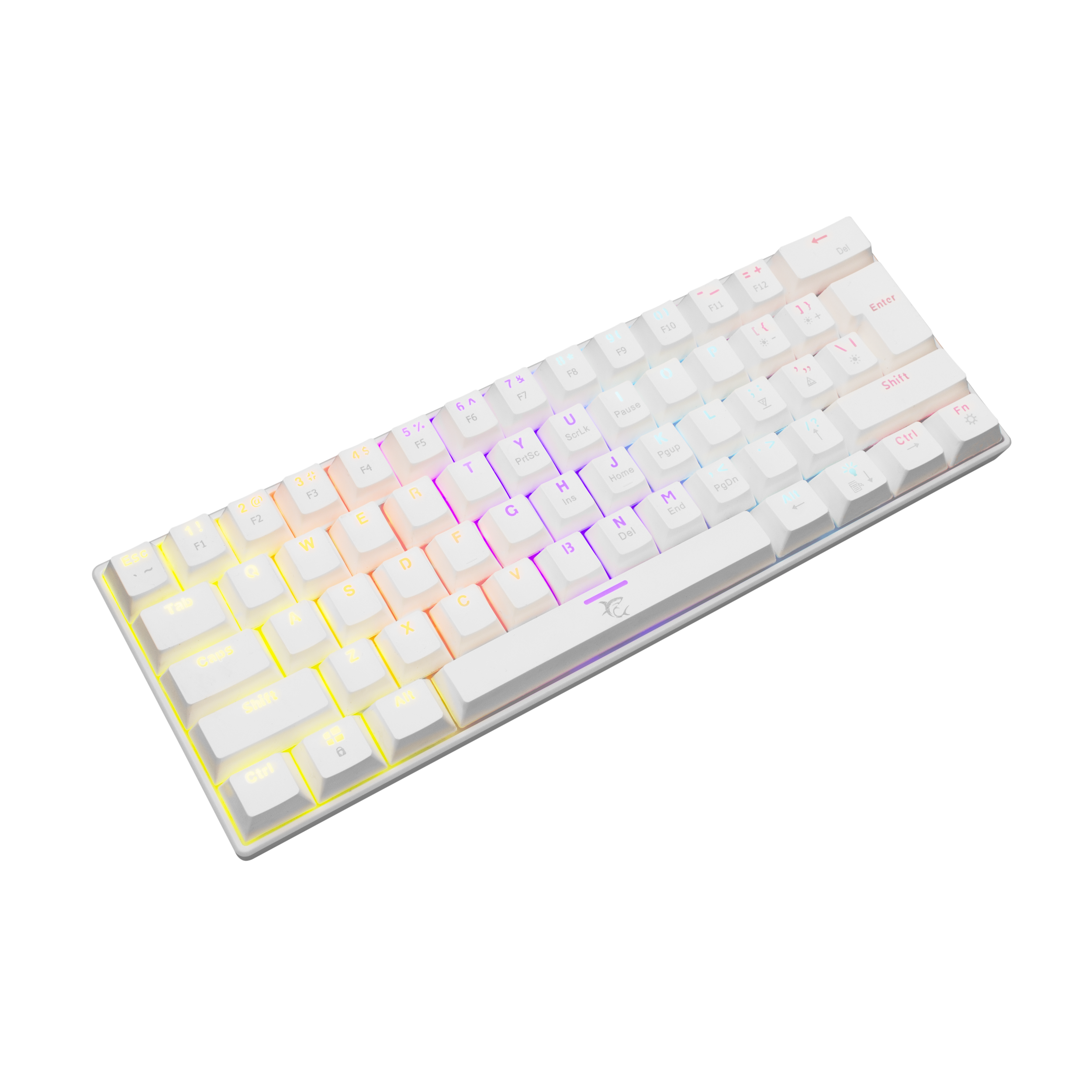 Tipkovnica WHITE SHARK GK-2022 SHINOBI Bijela - Mehanicka / HR - PLAVI.SW-1