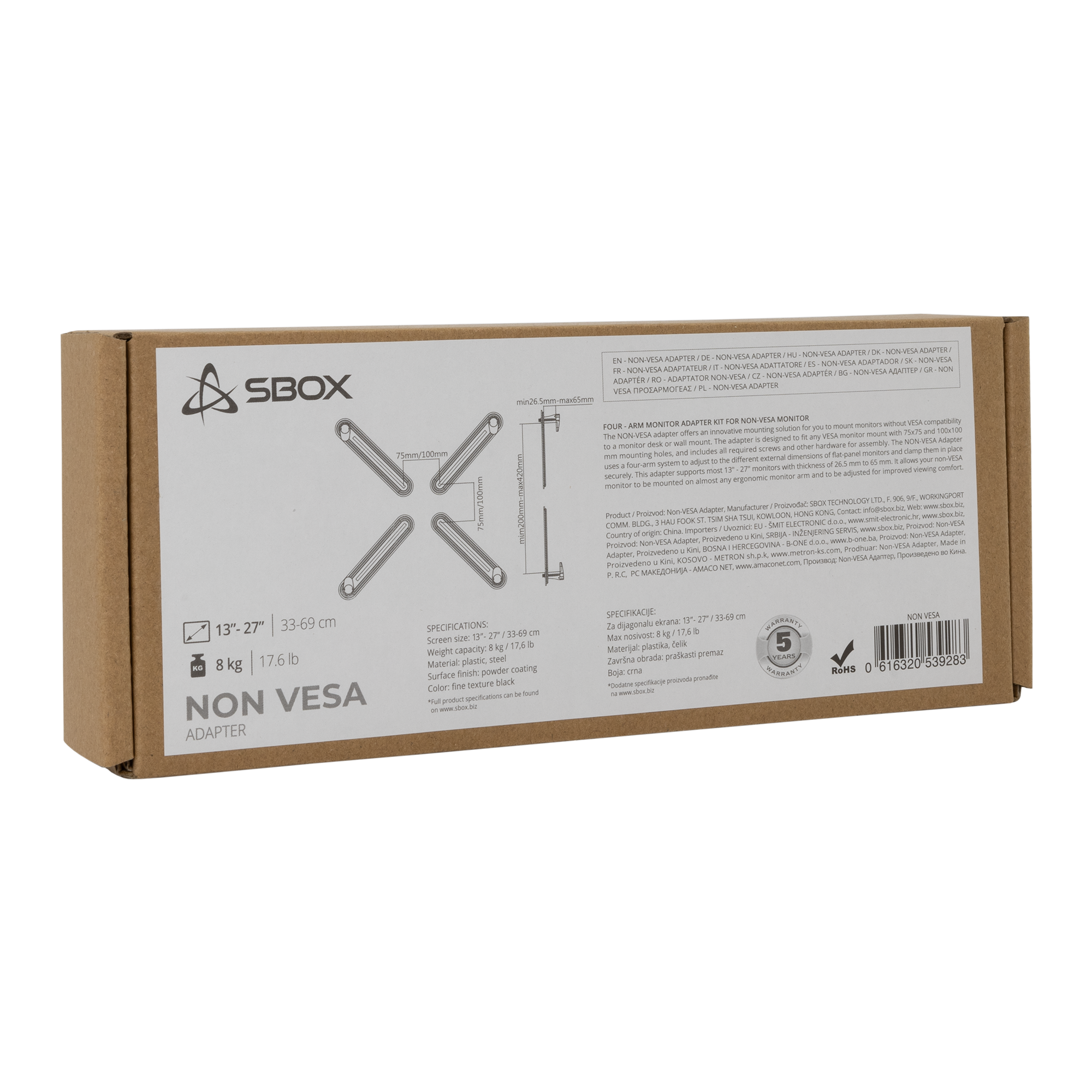 Nosač - adapter za monitor SBOX NON VESA-6