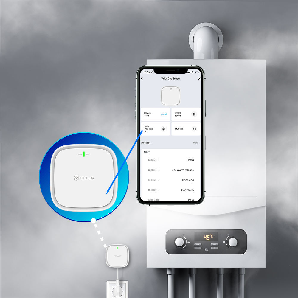 TELLUR SMART WIFI GAS SENSOR bijela-15
