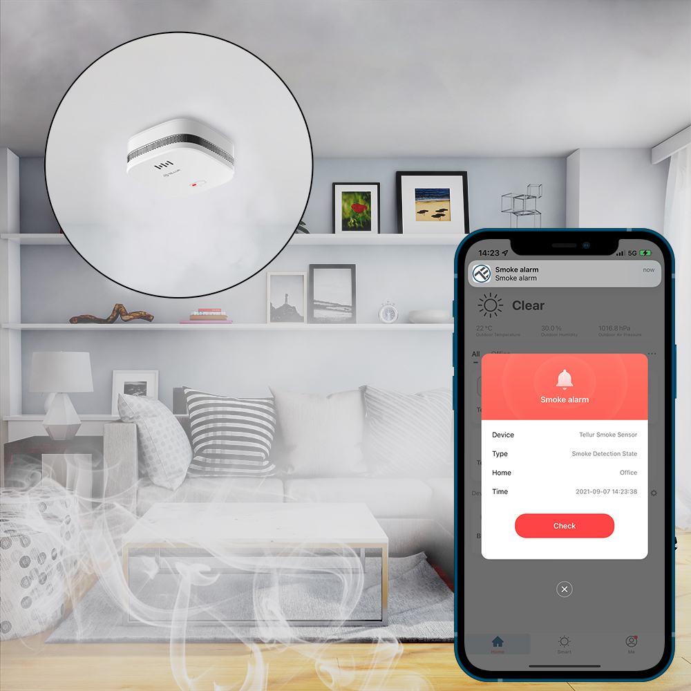 TELLUR SMART WIFI GAS SENSOR bijela-6