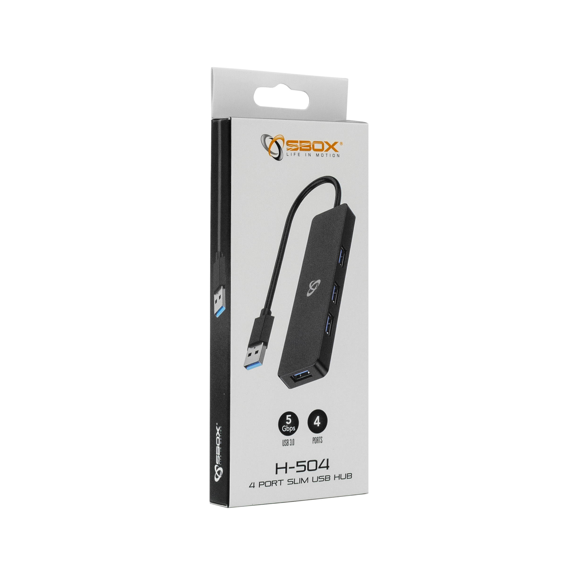 USB Hub SBOX H-504, 4 Ports, USB 3.0-5