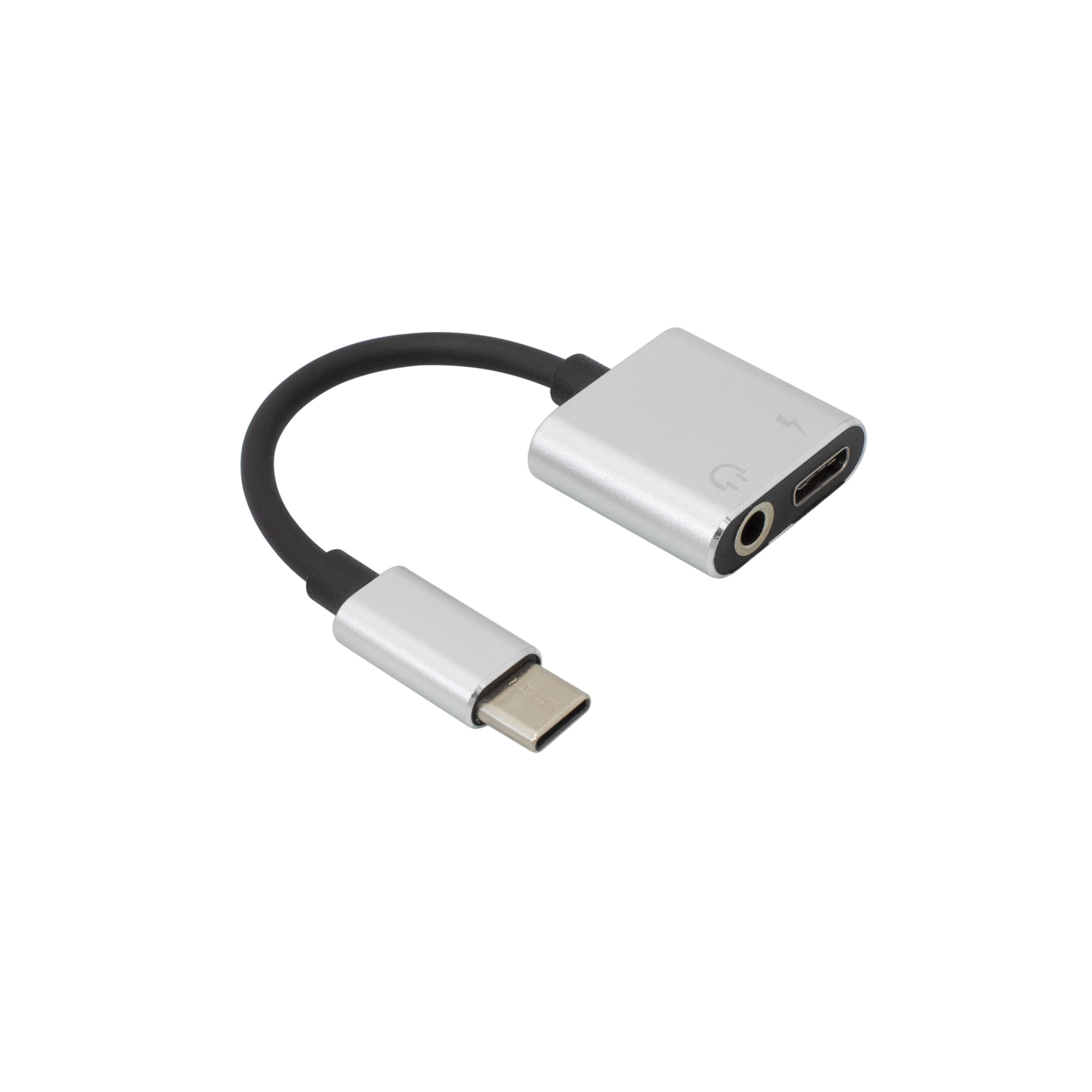 ADAPTER USB TYPE-C -> TYPE-C + 3.5 mm / RETAIL-0