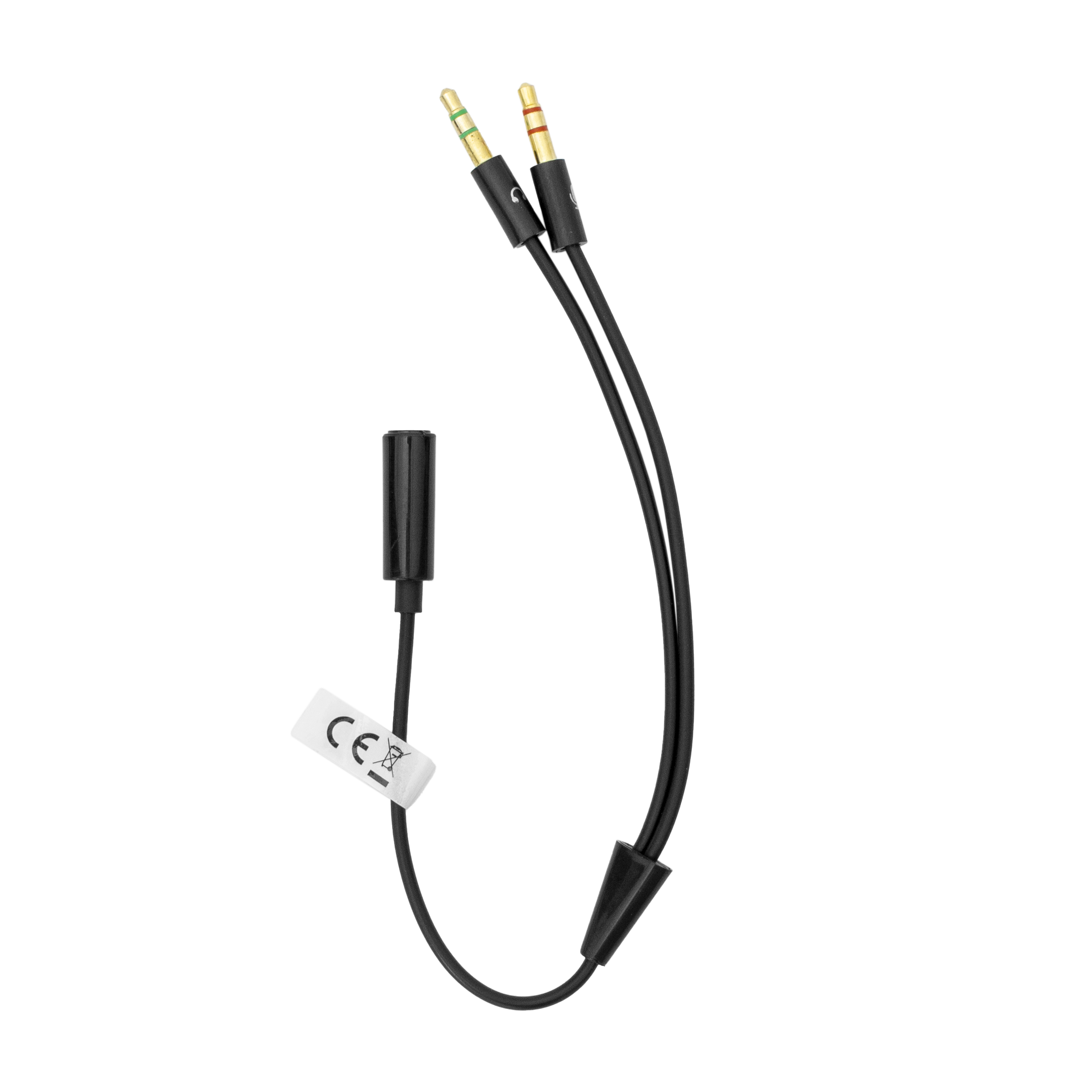ADAPTER 3.5 mm Ženski 4-Pin - 2 X 3.5 mm Muški 3-Pin / RETAIL-2
