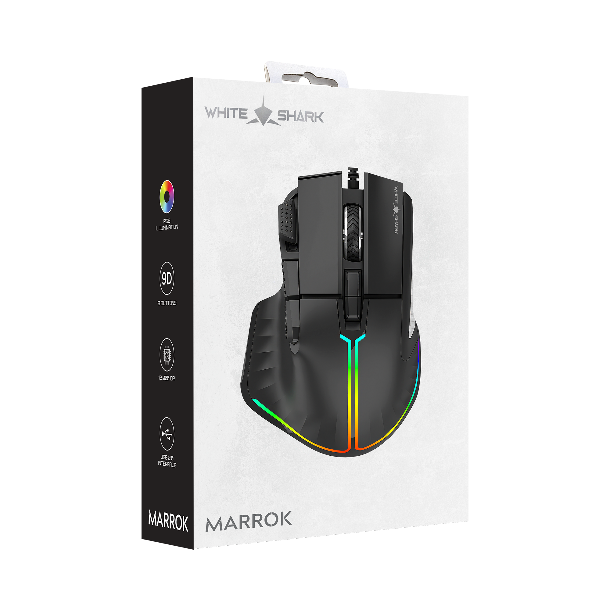 Miš WHITE SHARK GM-9006 MARROK crni RGB / 12.000 dpi-18