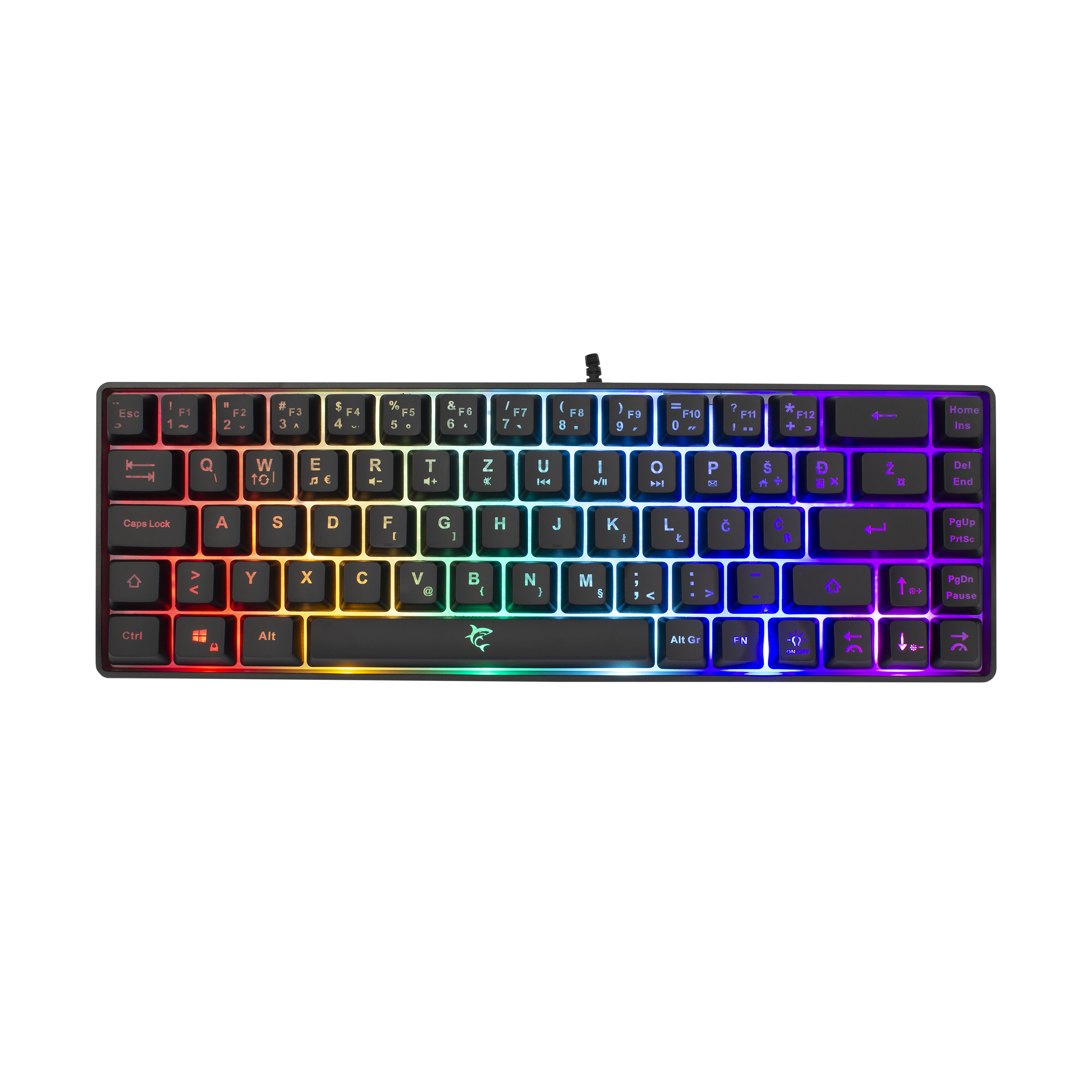 Tipkovnica WHITE SHARK GK-2201 RONIN crna / HR-0