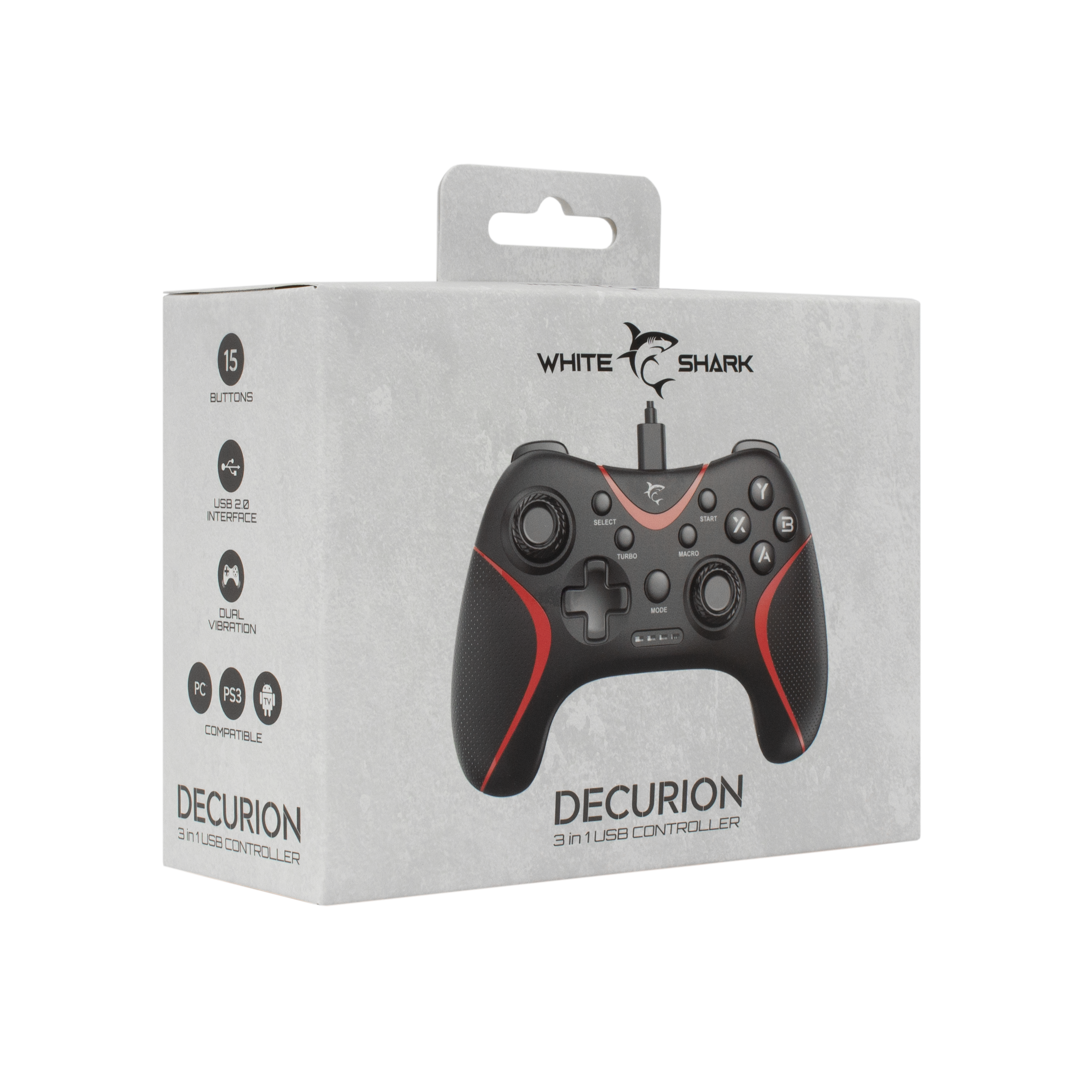 Kontroler WHITE SHARK GP-2038 DECURION 3u1-6