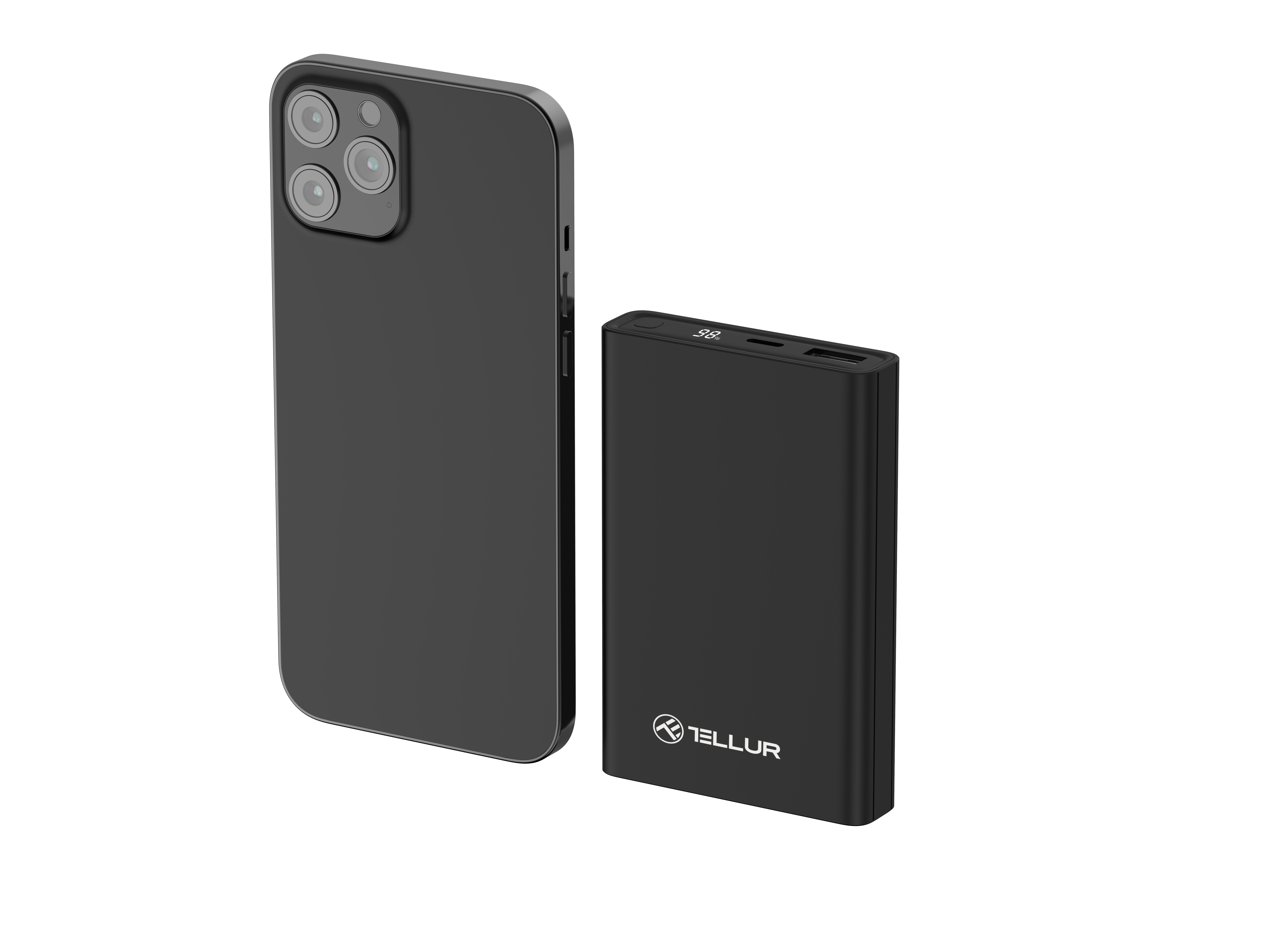 TELLUR POWER BANK PD701 Compact Pro 10000mAh, 2xQC3.0 22.5W + PD 20W LCD Display CRNI-3