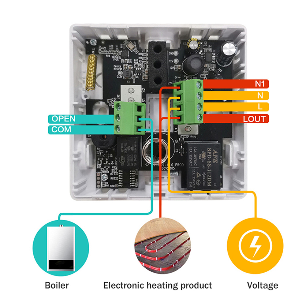 Termostat TELLUR SMART WIFI AMBIENT THERMOSTAT TSH02 crni-6
