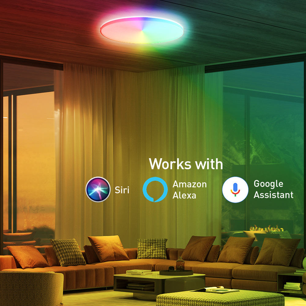 Lampa TELLUR SMART WIFI CEILING LIGHT RGB 24W OKRUGLA bijela-1