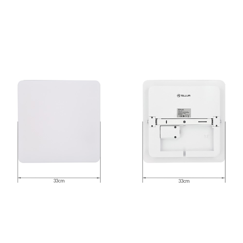 Svjetiljka TELLUR SMART WIFI CEILING LIGHT RGB 24W pravokutno bijelo-4